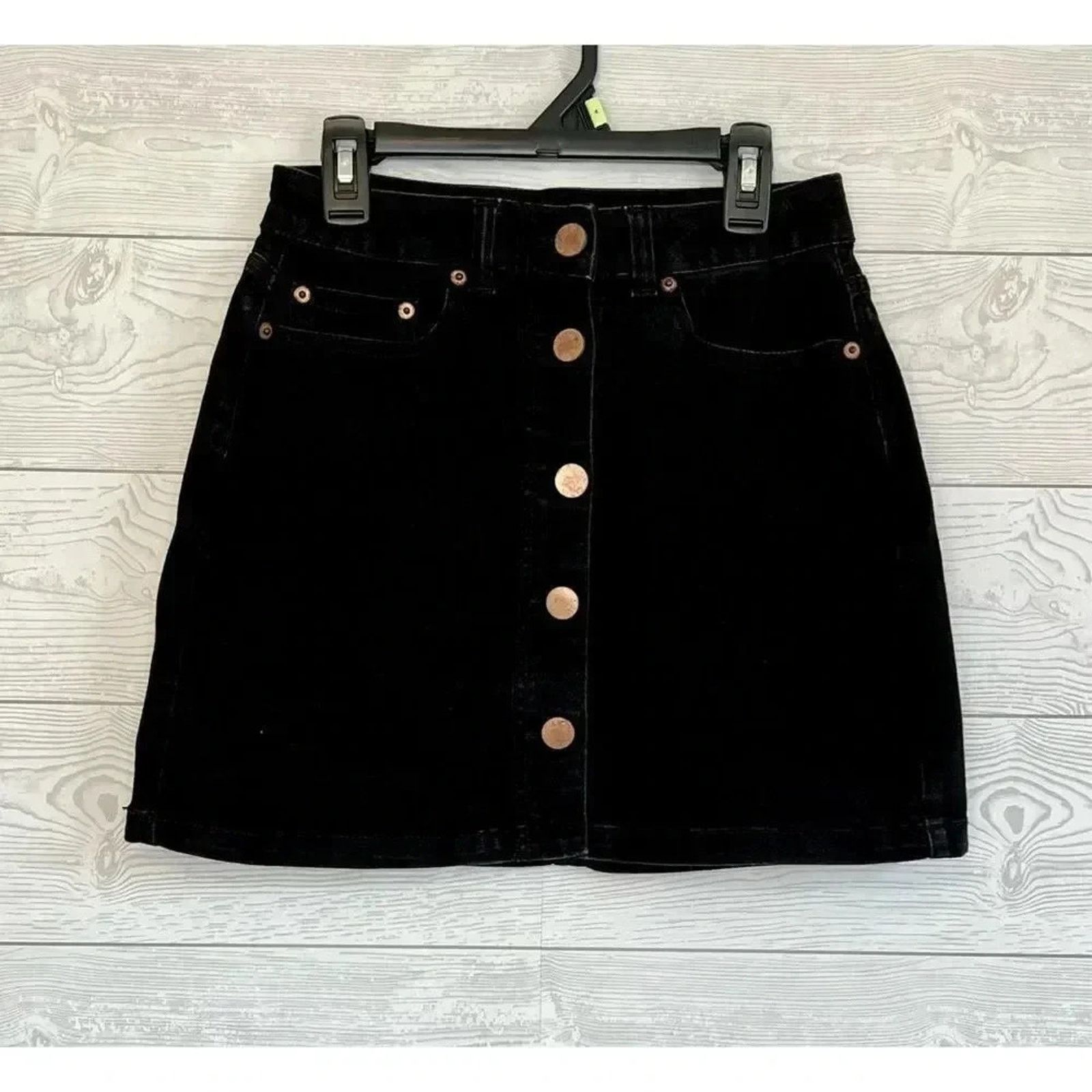 Other No Boundaries black denim high rise skirt Size 5 Size 24" / US 00 / IT 34 - 1 Thumbnail