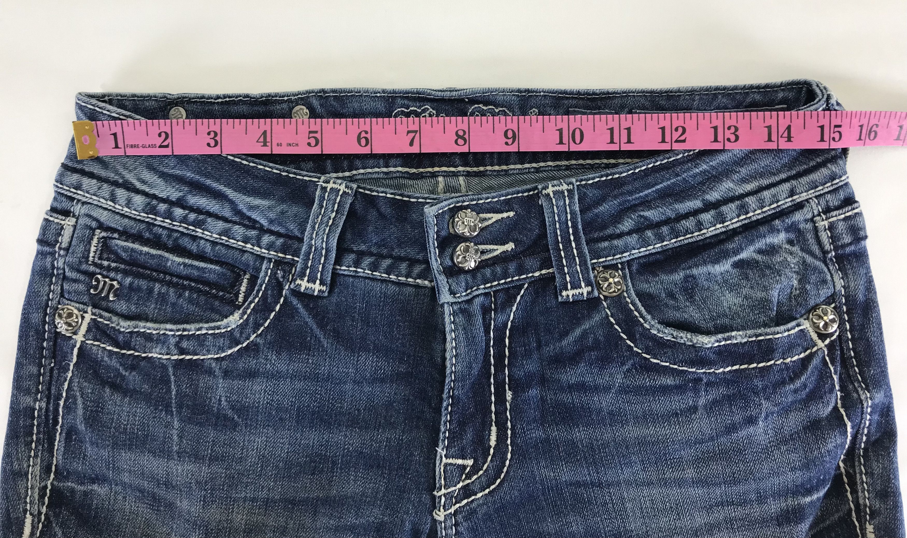 Miss Me Miss Me Cross Stud Jeans Size 29" - 15 Thumbnail