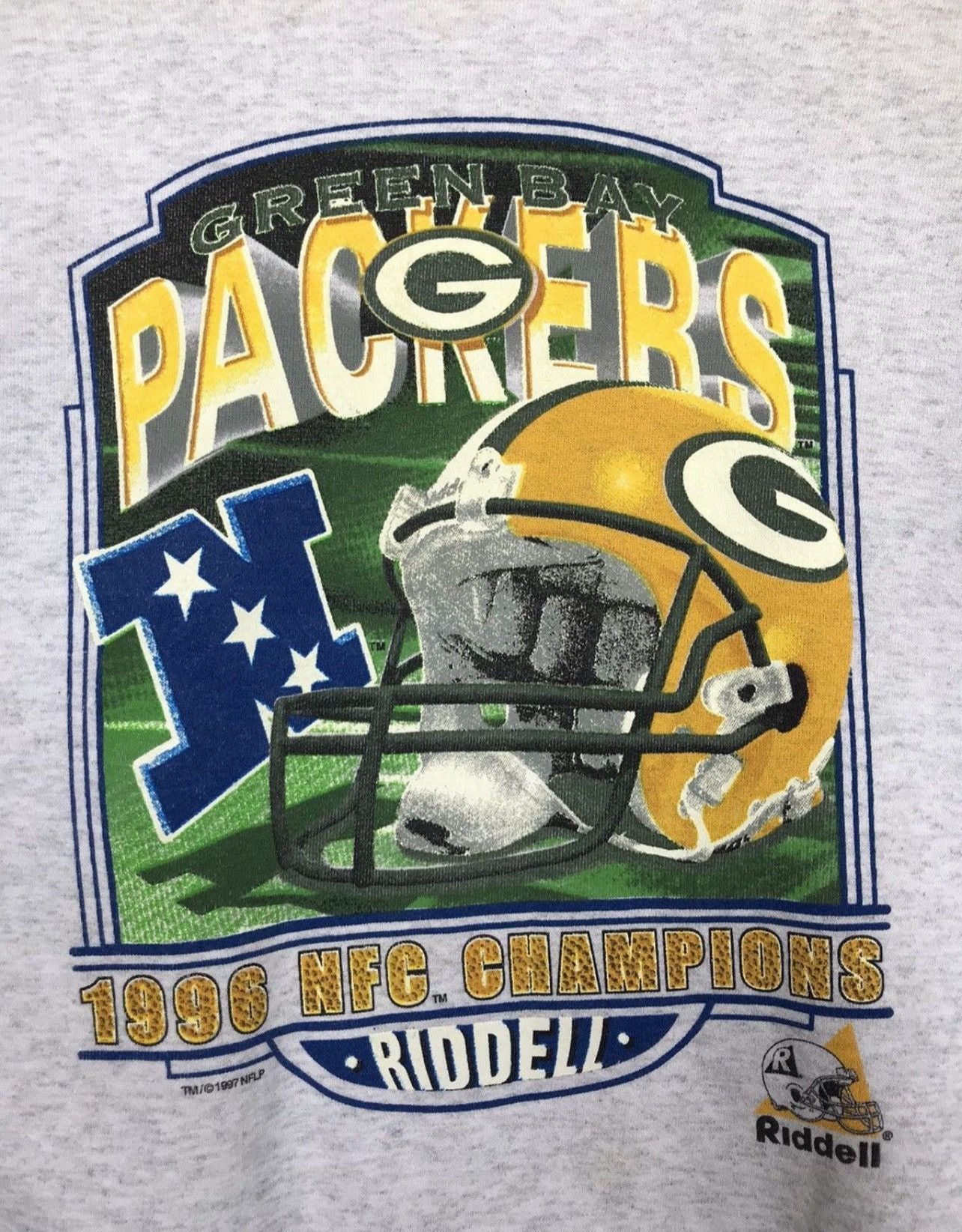 Vintage Vintage 90s Green Bay Packers NFC 1996 Champion Sweatshirt Size US M / EU 48-50 / 2 - 2 Thumbnail