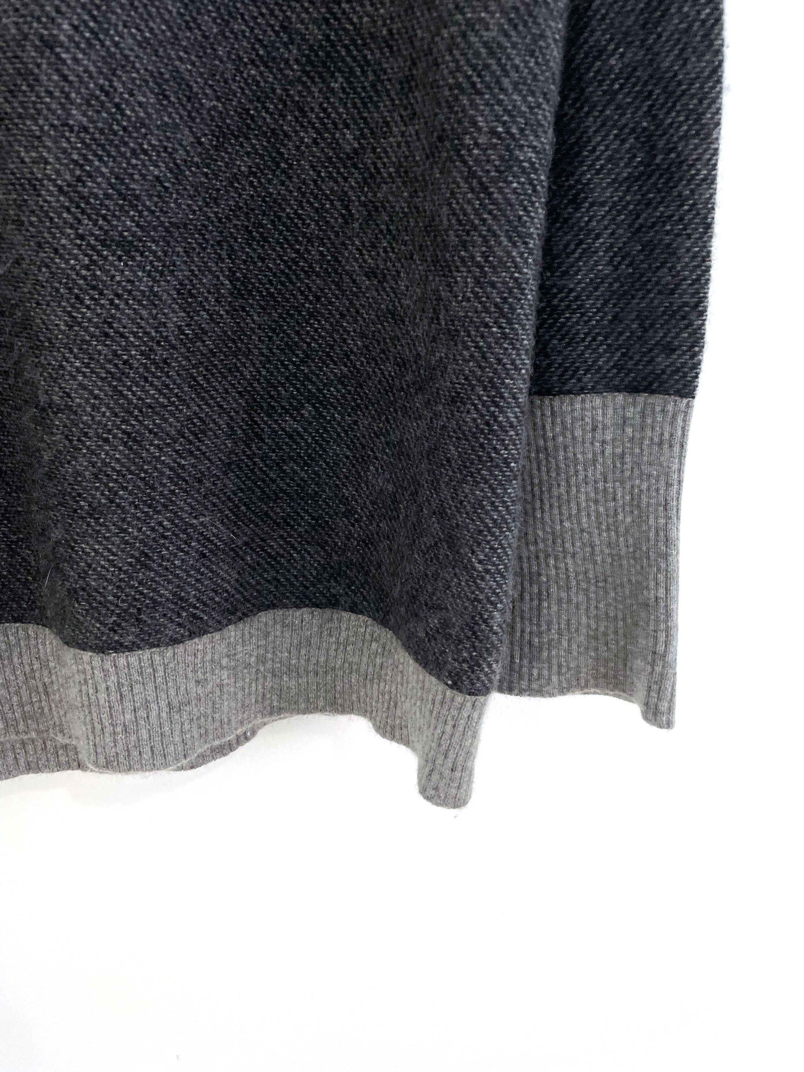 Yohji Yamamoto 2 Tone Cashmere Sweater Size US L / EU 52-54 / 3 - 4 Thumbnail
