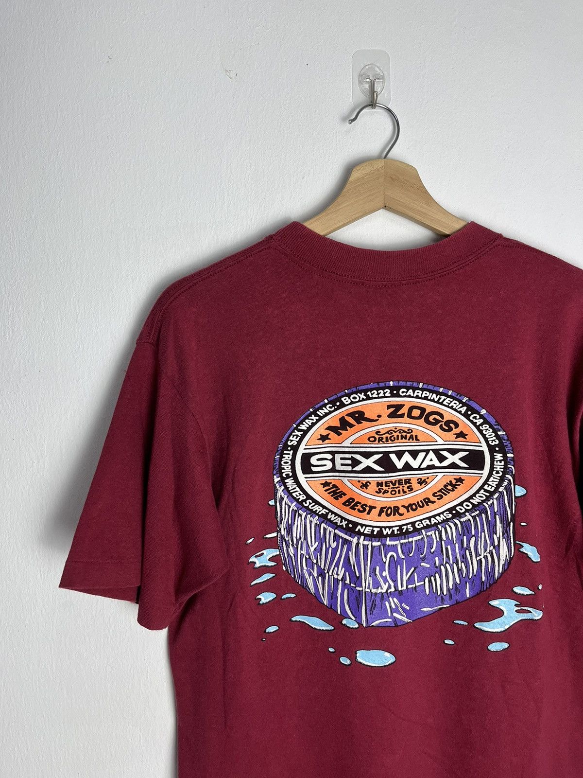 Vintage 90s Sex Wax Mr. Zogs Surfwax Tshirt Surfwear Skater