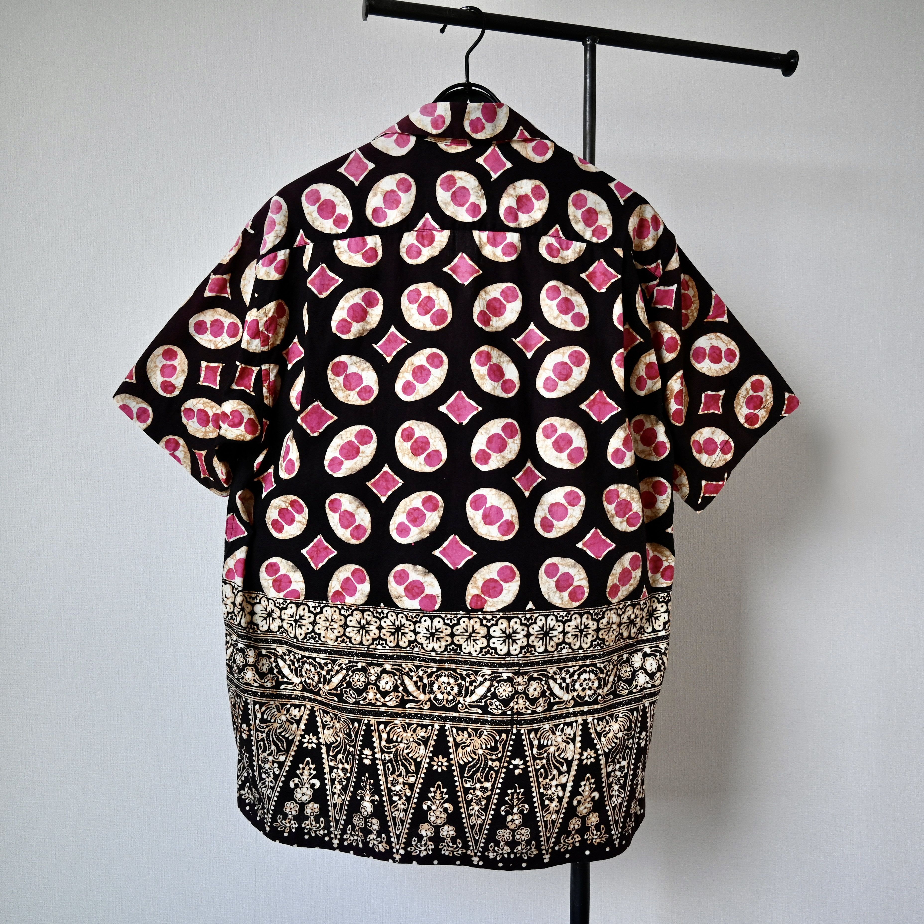 Beams Japan Vintage 1990s BEAMS authentic batik cotton Hawaiian shirt Size US L / EU 52-54 / 3 - 2 Thumbnail