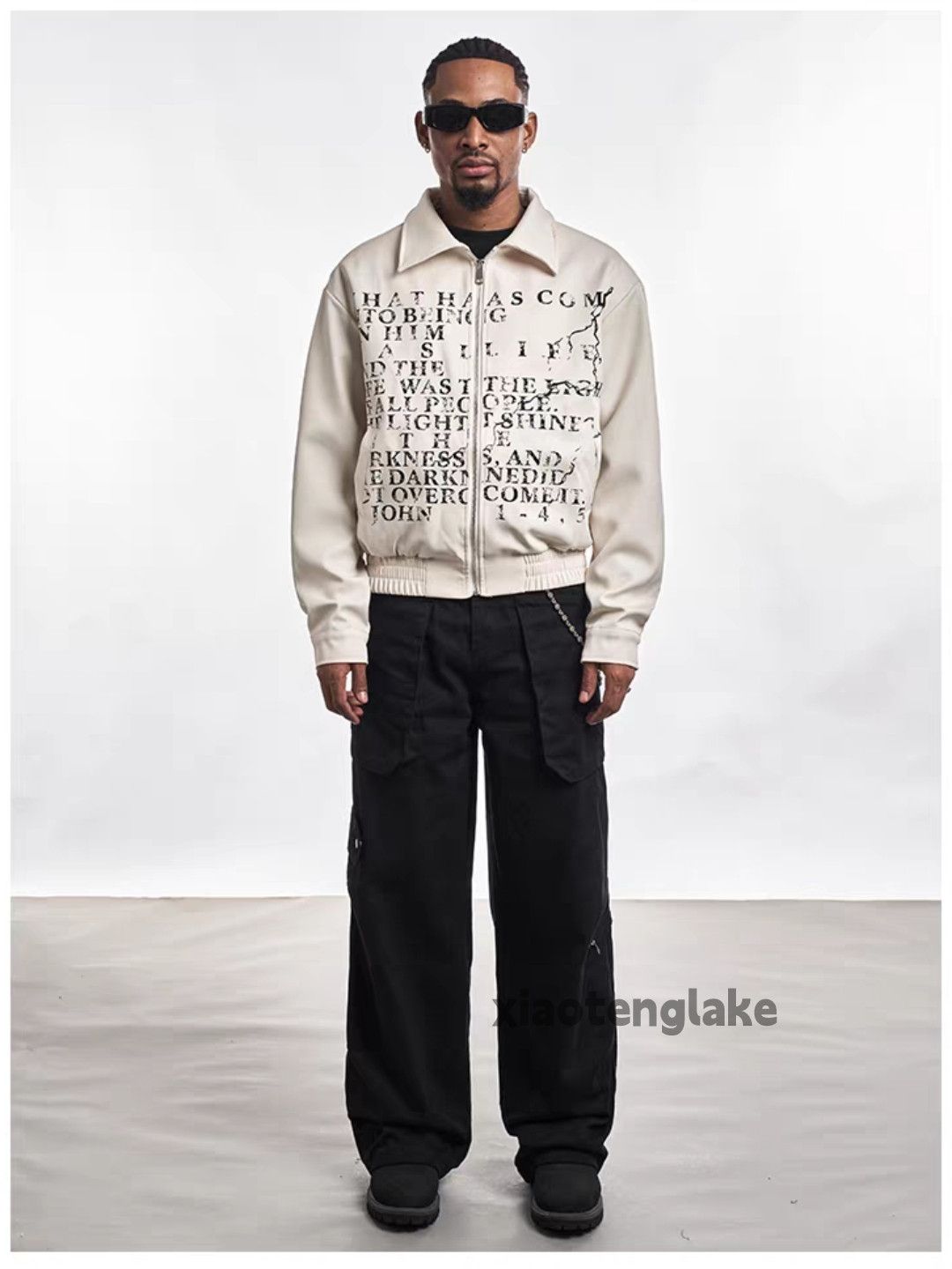 Unisex utility punk yuppie bomber hiphop work jacket