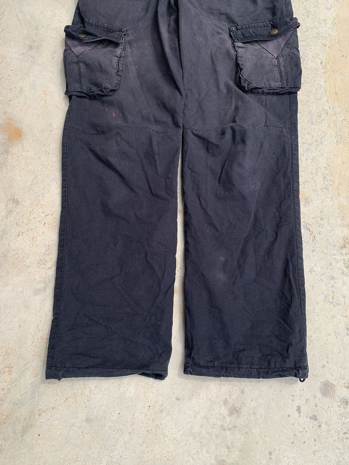 Vintage Faded Black baggy Cargo Pant Size US 32 / EU 48 - 2 Thumbnail