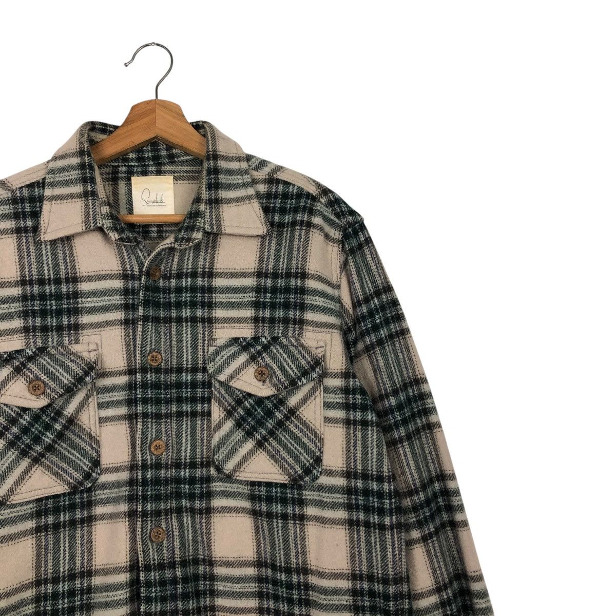 Japanese Brand × Vintage 🔥VINTAGE FLANNEL BIKER JACKET FELISSIMO TARTAN DESIGN CHECK Size US M / EU 48-50 / 2 - 8 Thumbnail