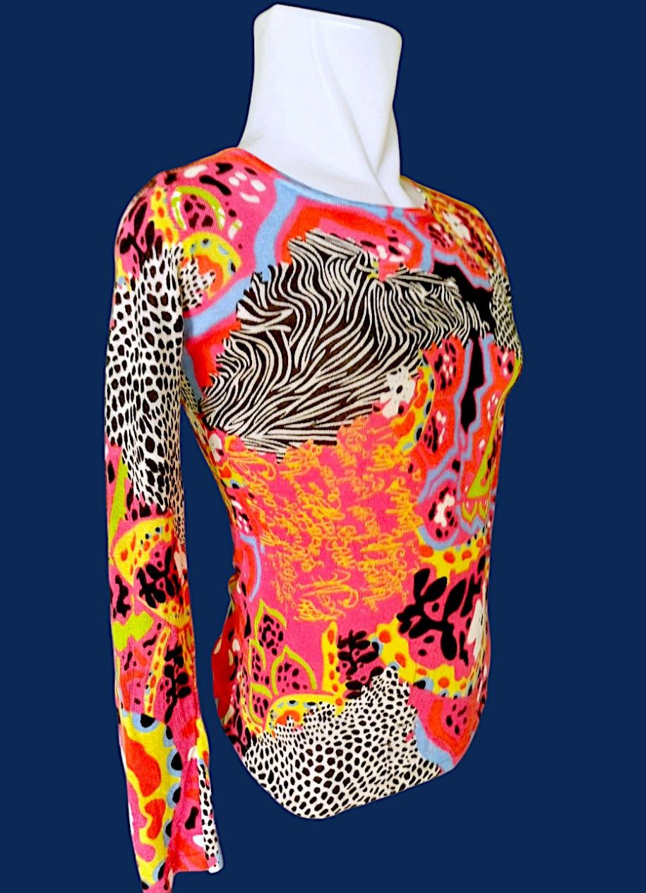 Japanese Brand UNKNOWN BRANDS Full print Long Sleeve T Shirt Y2K Style Size US M / EU 48-50 / 2 - 21 Thumbnail