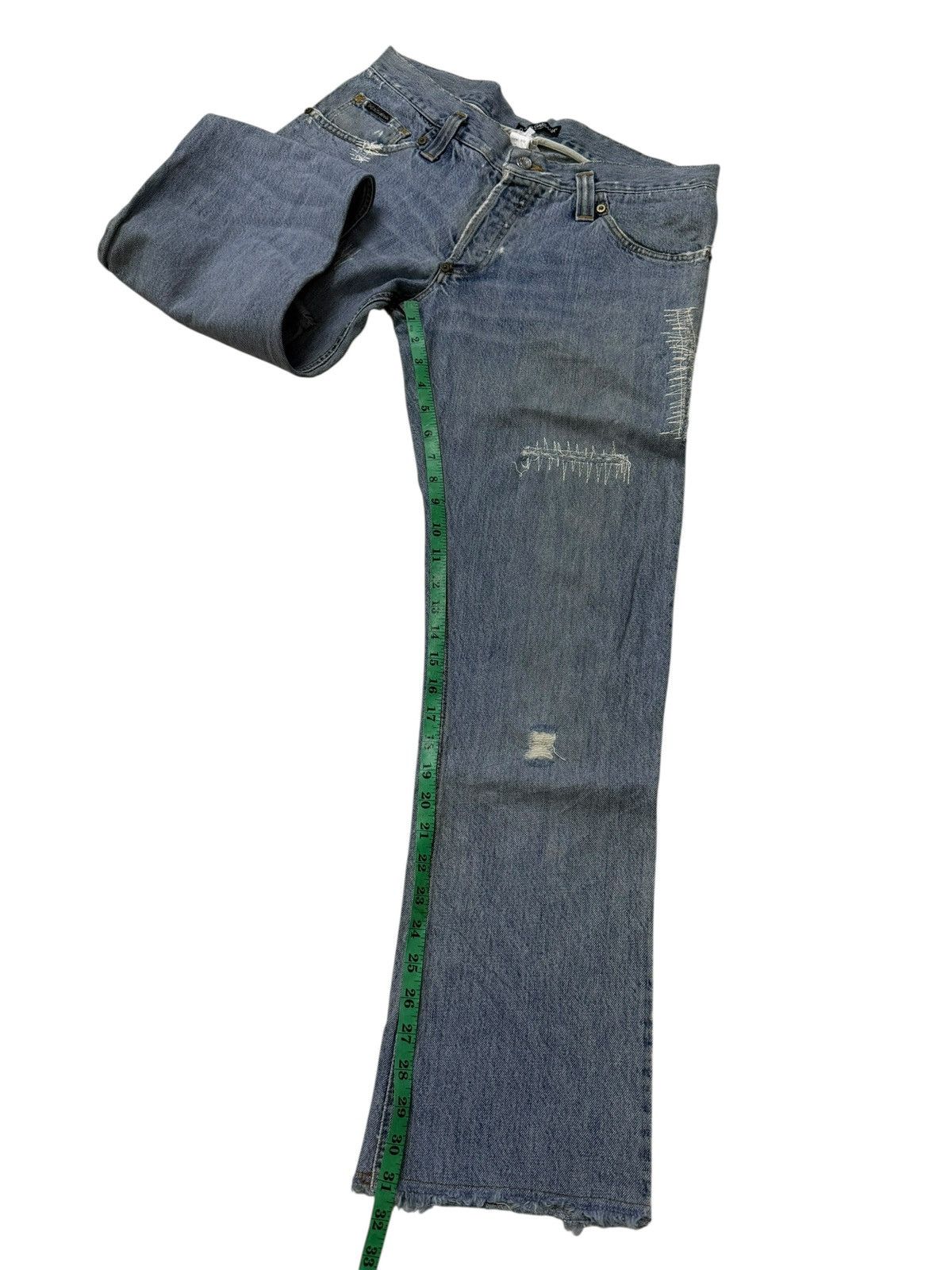Dolce & Gabbana Flared Jeans Dolce & Gabbana Distressed Boot Cut Denim Size US 33 - 13 Thumbnail