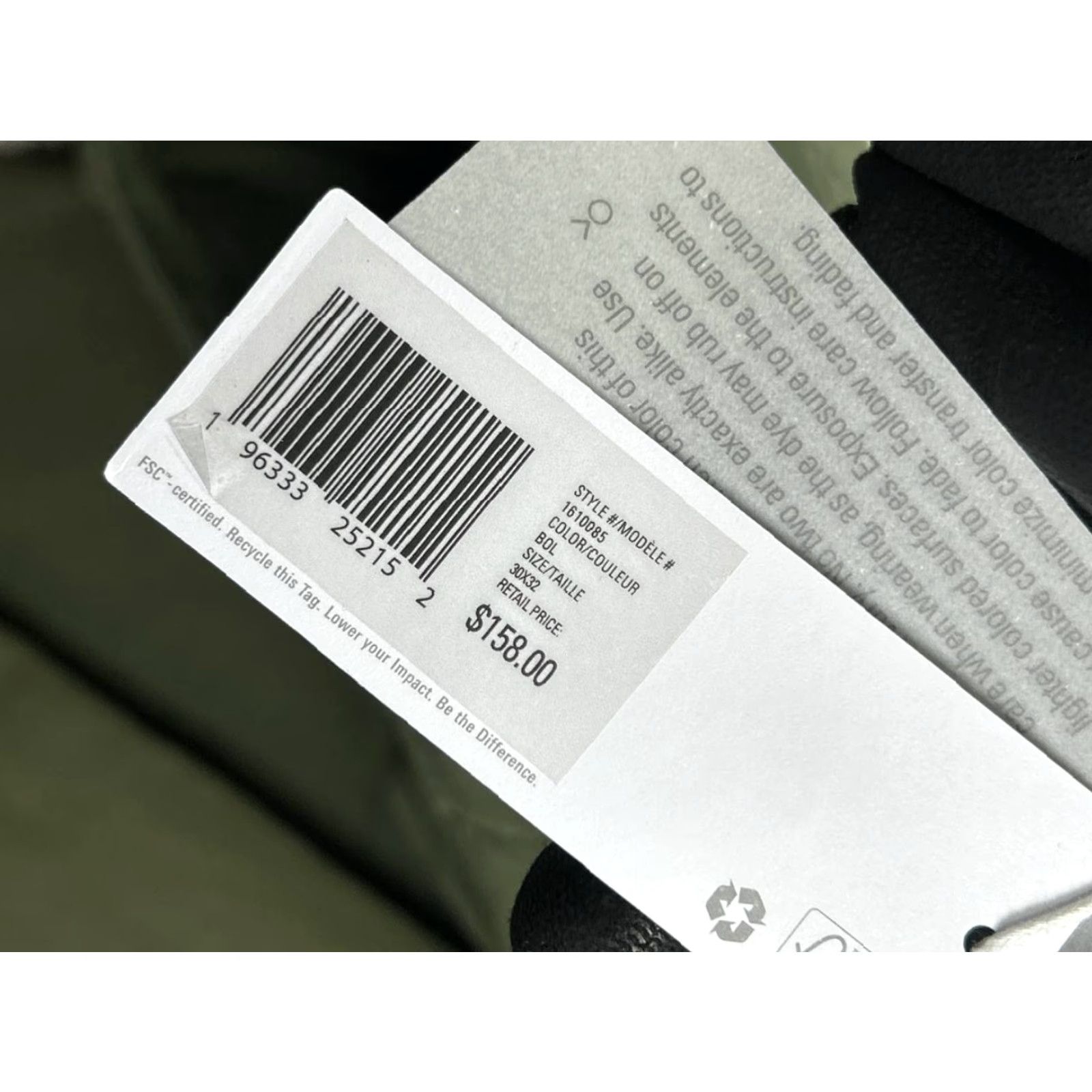 Outerknown Outerknown Nomad Chino Pants Mens 30 Green Canvas Mid Rise Slight Taper New Size US 30 / EU 46 - 7 Thumbnail