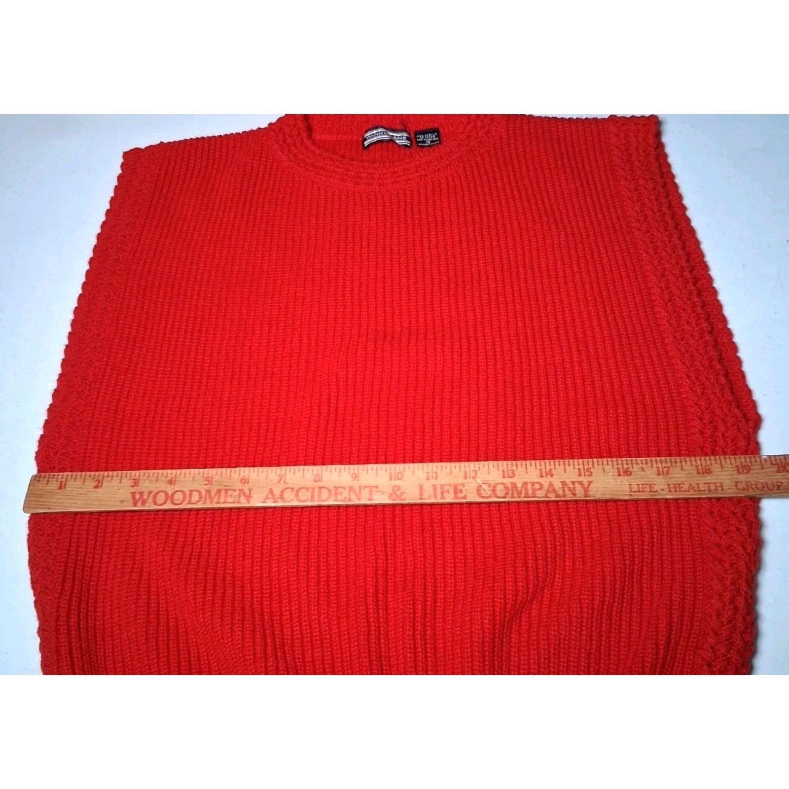 Etro Vintage Winks Lane 80s Retro Sweater Vest Red Ribbed Knit Womens Size 38 Size XS / US 0-2 / IT 36-38 - 3 Thumbnail