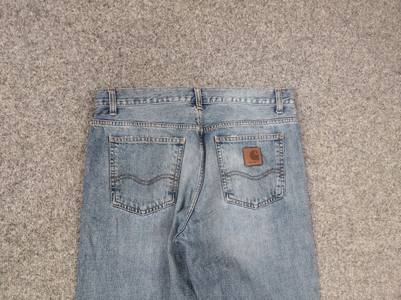 Carhartt Carhartt Wip Bexar Denim Faded Straight Jeans Vintage Style Size US 33 - 6 Thumbnail