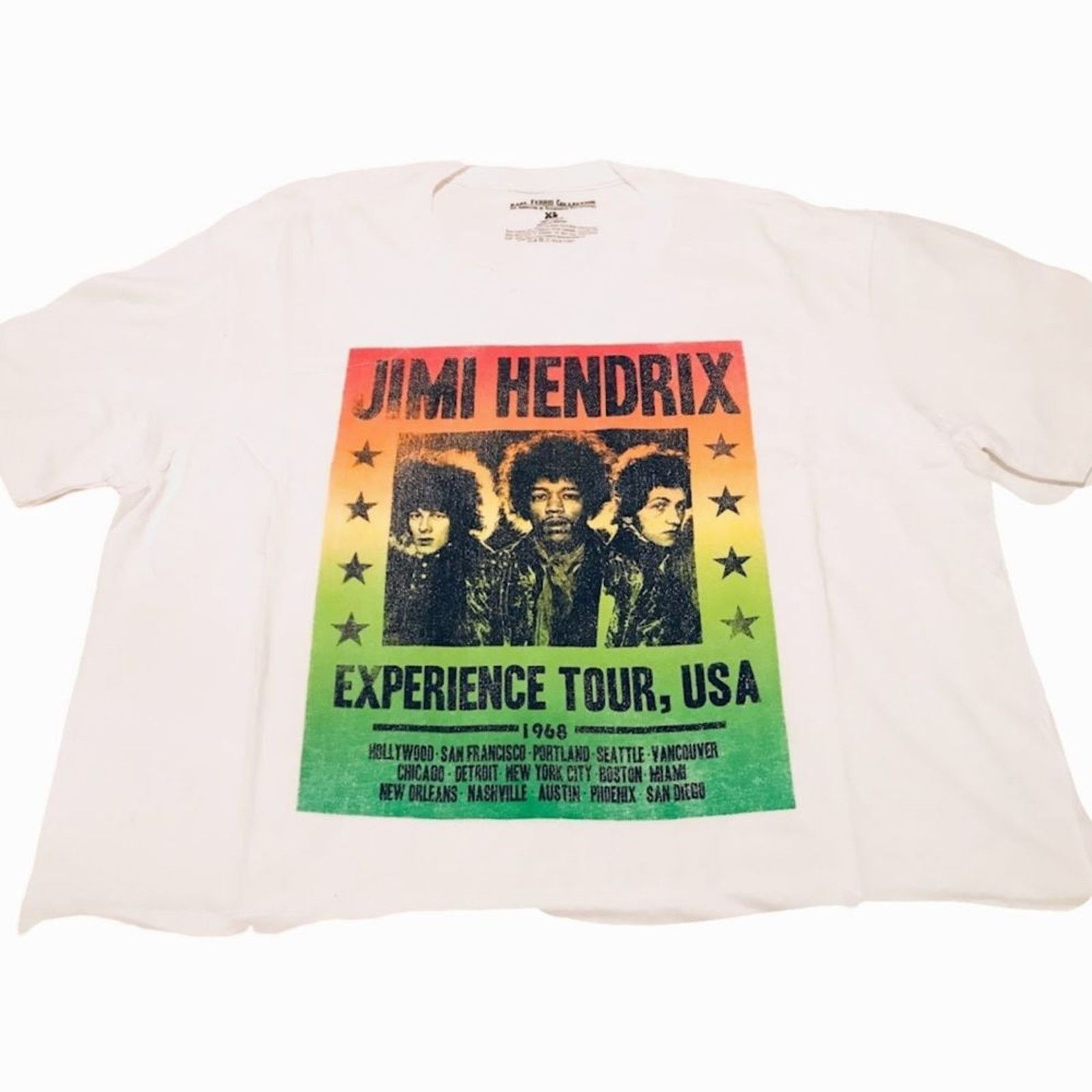 The Unbranded Brand Karl Ferris Collection Jimmy Hendrix Men`s T-shirt White XL Size US XL / EU 56 / 4 - 1 Thumbnail