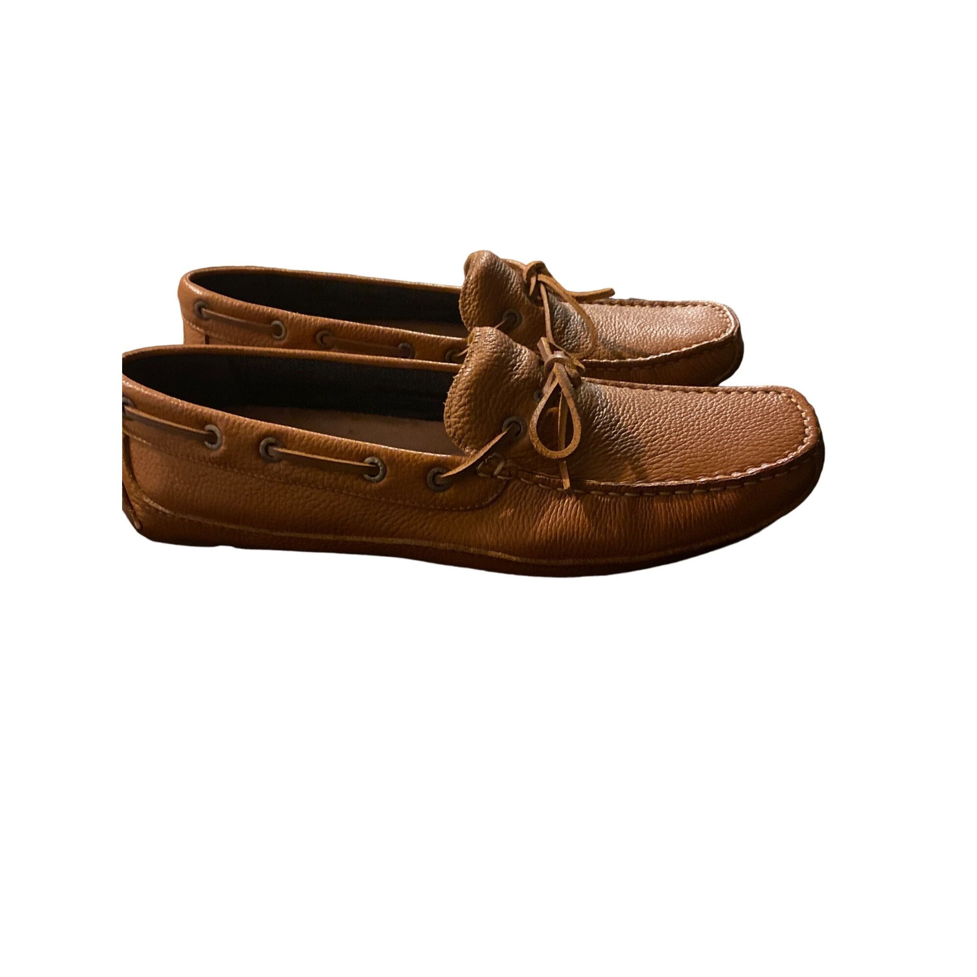 G.H Bass.Co | Bradford Tan Leather Stitched Moc-Toe Welted Loafers Size 10EE G.H. Bass Weejuns Layton II Moc Kiltie - BA11025-033 main image 4