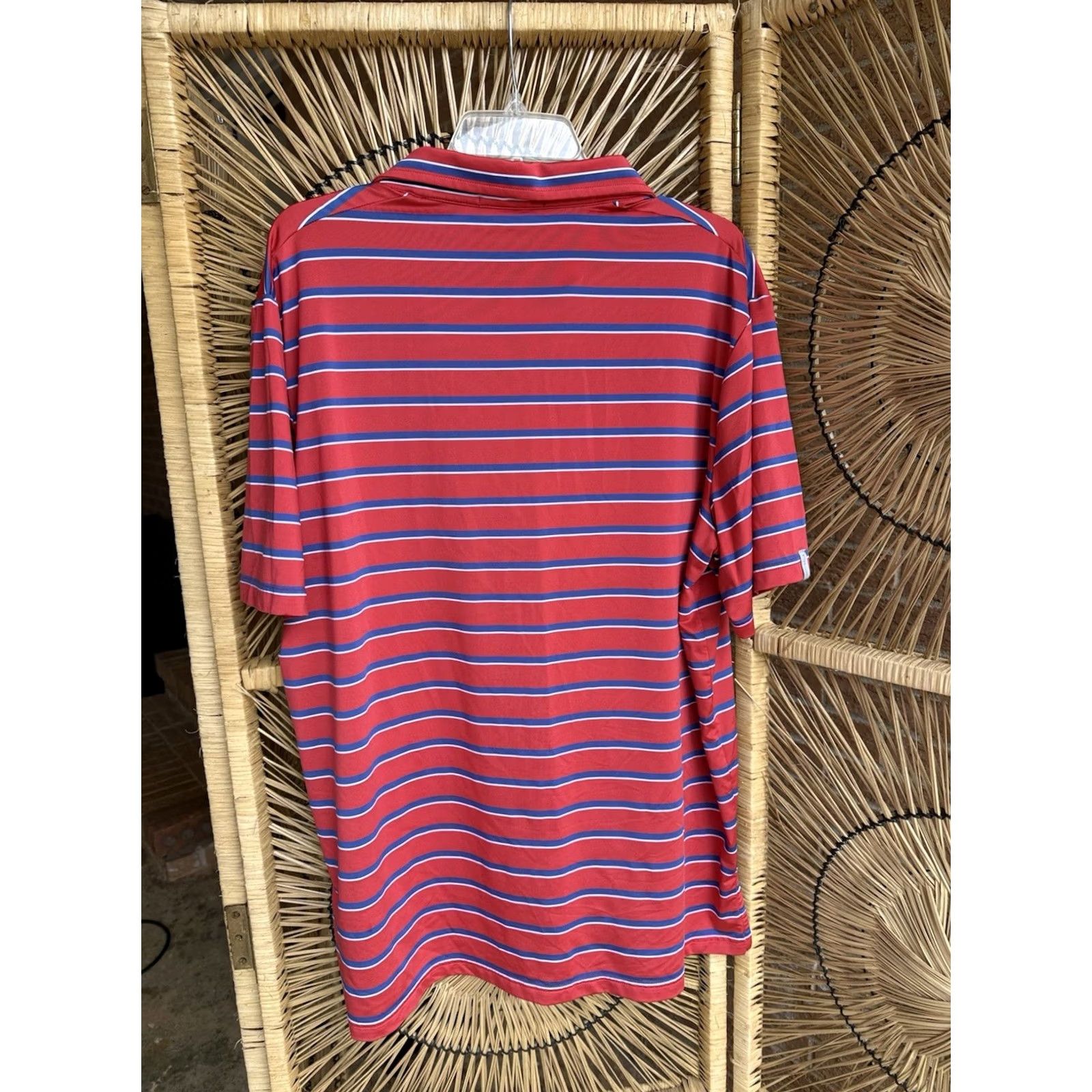 RLX Ralph Lauren RLX Ralph Lauren RLX Mens XL Polo Shirt Striped Blue/Red Wicking Golf Shirt Size US XL / EU 56 / 4 - 4 Thumbnail