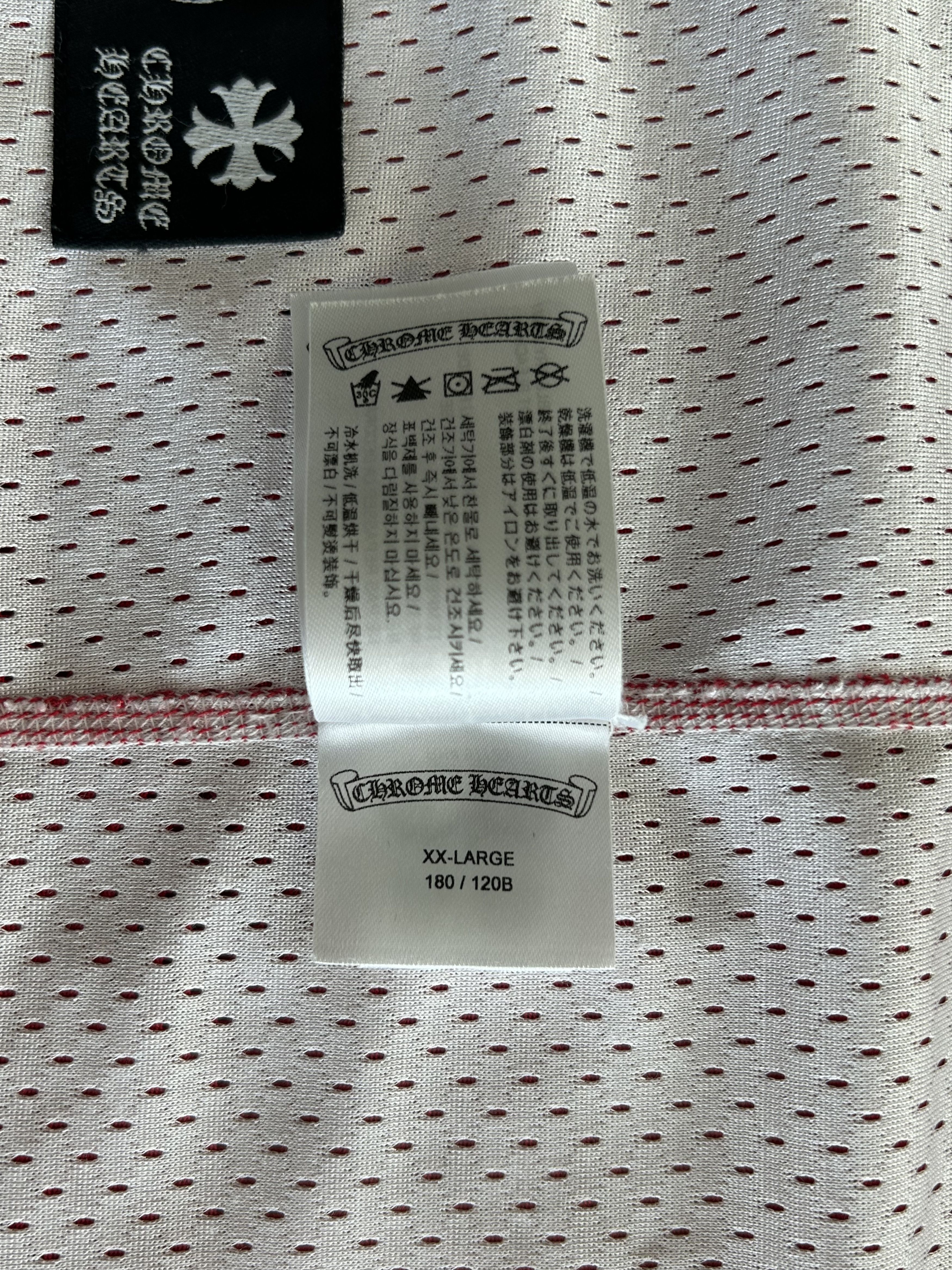Chrome Hearts Matty Boy Red & White Team Form Reversible Mesh Jersey Size US XXL / EU 58 / 5 - 7 Thumbnail