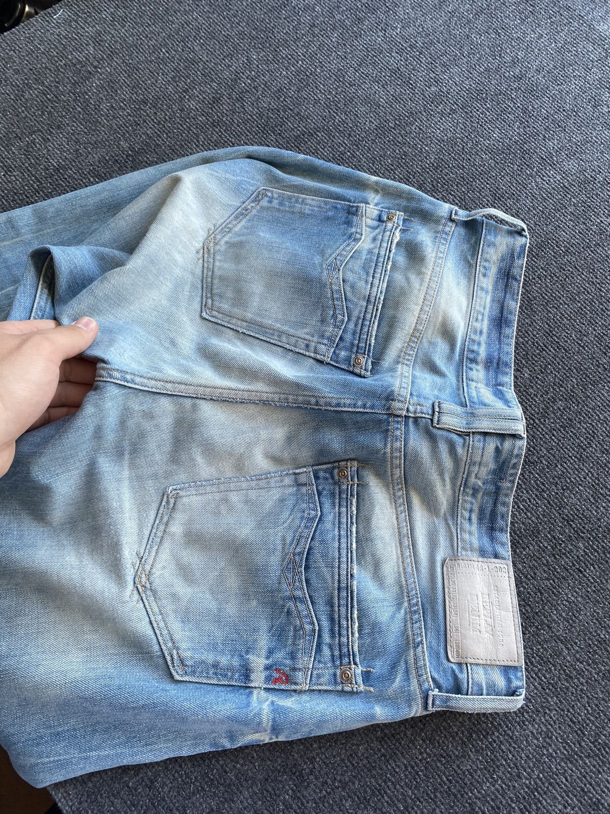 Replay 🔥Opium Punk Replay blue jeans 30 newbill washed faded Size US 30 / EU 46 - 15 Thumbnail