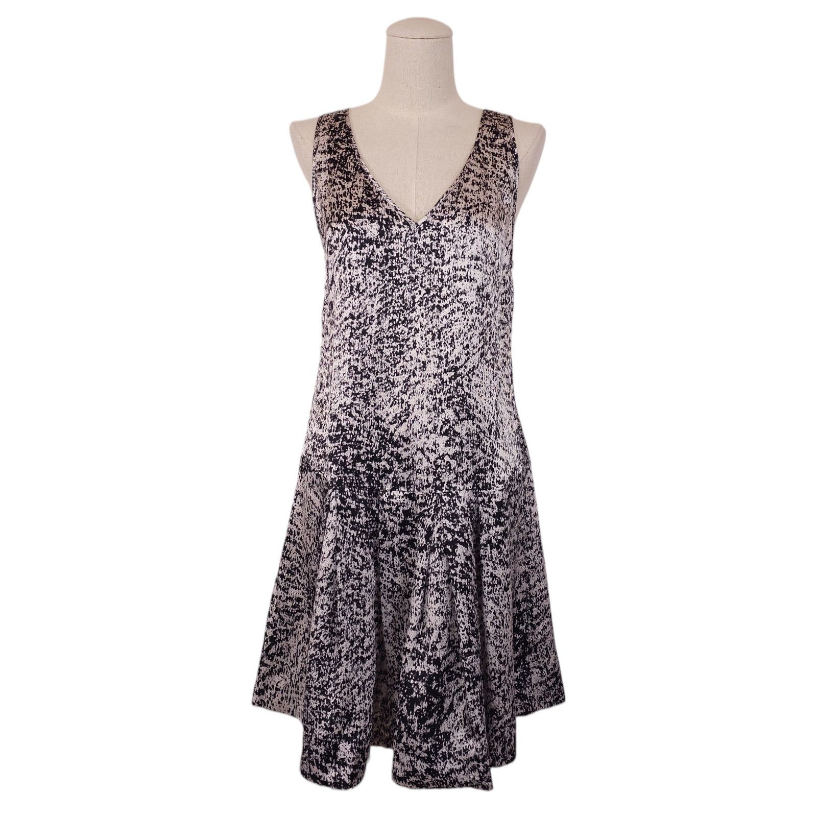 Rebecca Taylor Rebecca Taylor White Noise Drop Waist Dress Sz 2 Size XS / US 0-2 / IT 36-38 - 1 Thumbnail