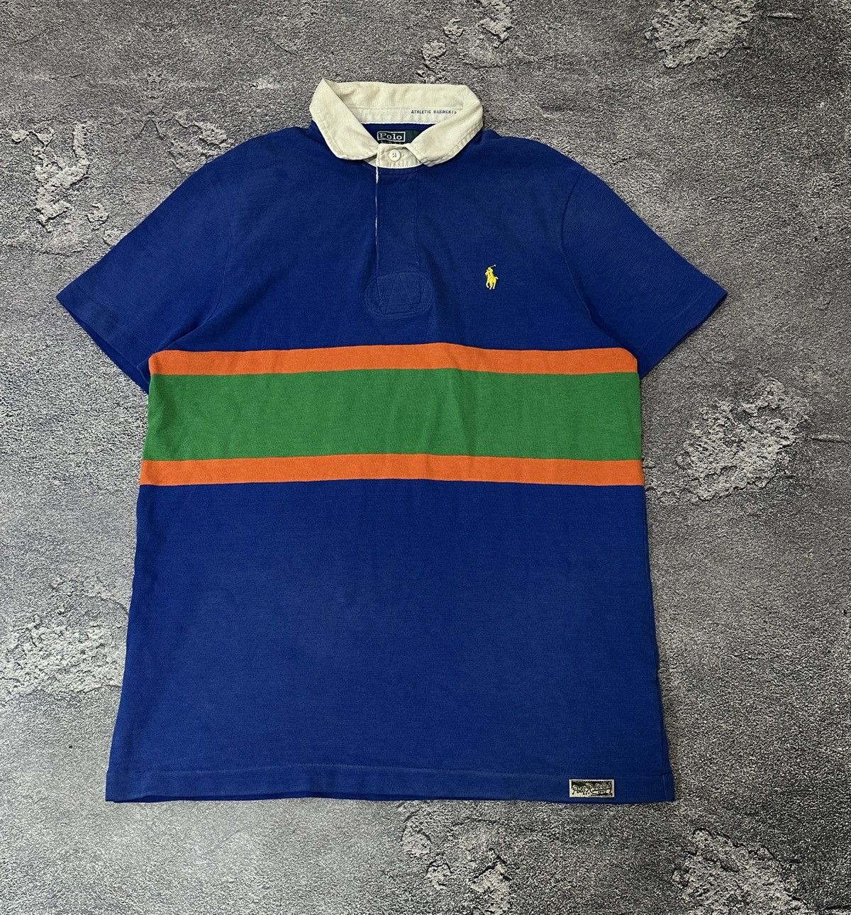 Polo Ralph Lauren × Vintage Vintage 90’s Polo Ralph Lauren Striped Rugby Jersey Size US M / EU 48-50 / 2 - 1 Thumbnail
