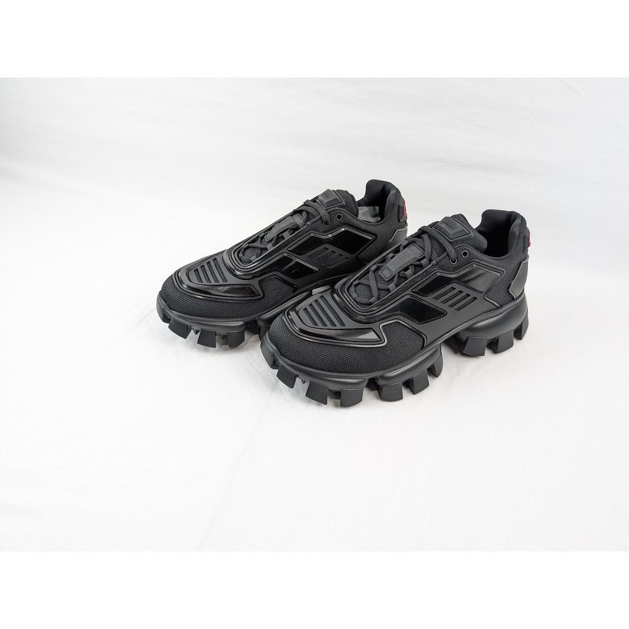 Prada o1rshd1 Rubber Knit Sneakers in Nero 9.5 US Size US 9.5 / EU 42-43 - 18 Thumbnail