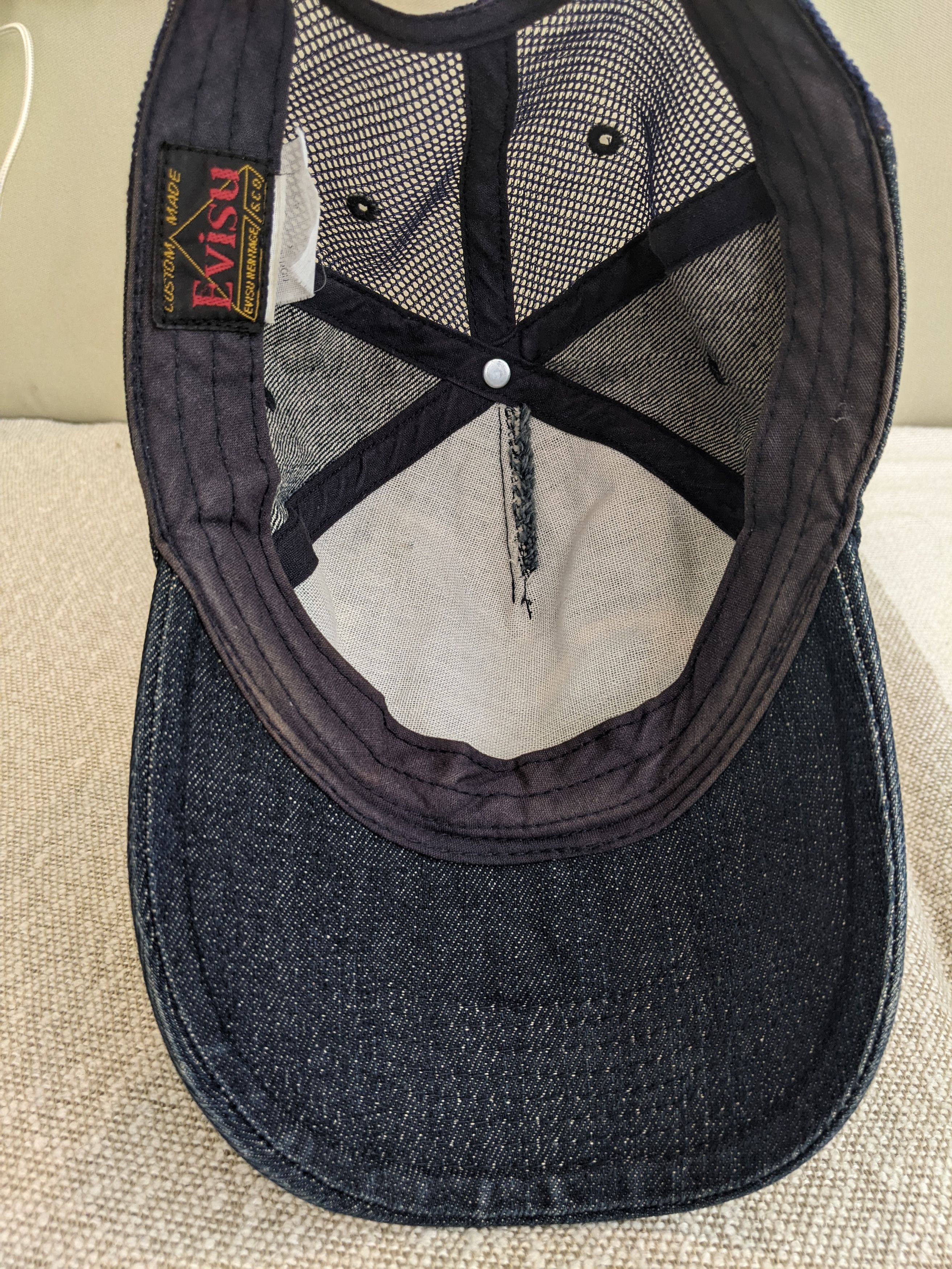 Evisu Evisu Before Anyone Denim Trucker Cap Size ONE SIZE - 3 Thumbnail