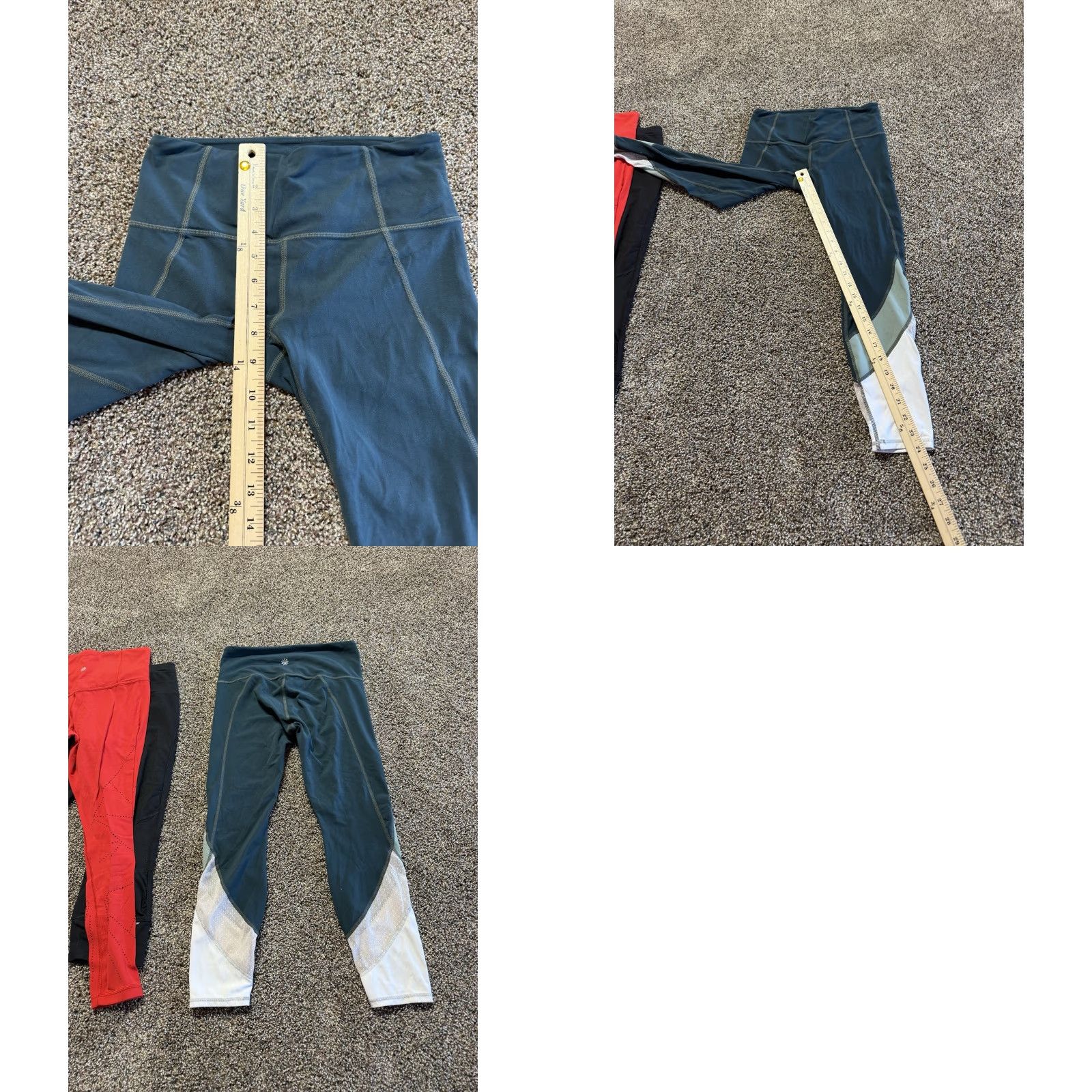 Athleta Athleta Leggings Women Size S Multicolor Lot 3 Workout Pants 3282 Size 28" / US 6 / IT 42 - 10 Thumbnail