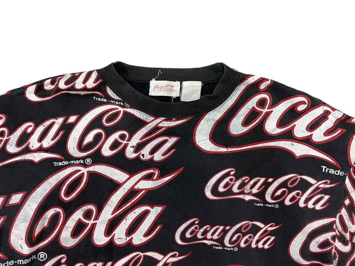Coca Cola × Vintage Vintage Coca cola overprint big logo sweatshirt Size US L / EU 52-54 / 3 - 4 Thumbnail