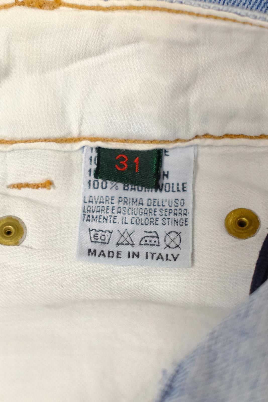 Katharine Hamnett London 90's Katharine Hamnett Light Wash Straight-Leg Jeans Size 32" / US 10 / IT 46 - 9 Thumbnail