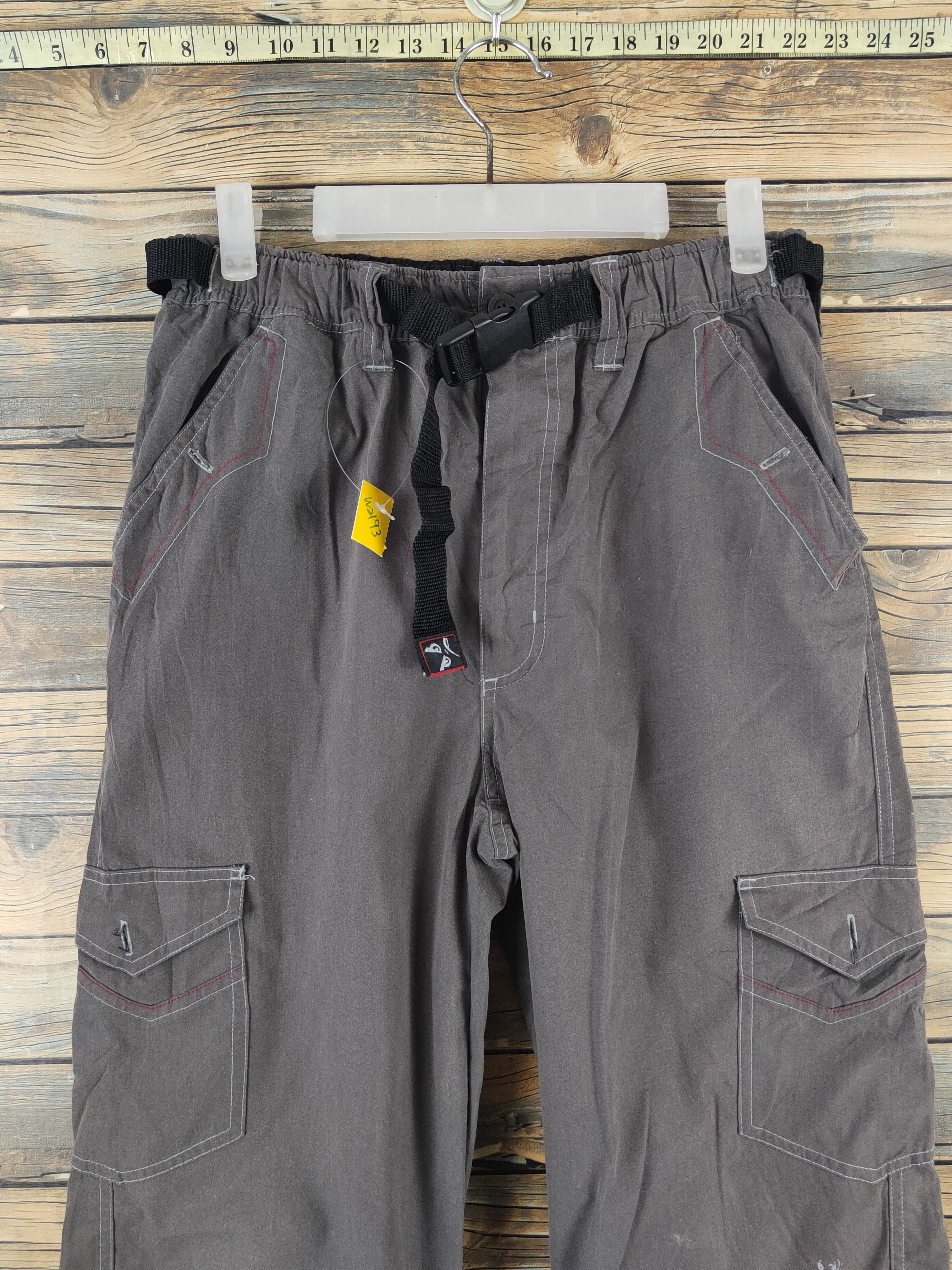 Japanese Brand Bad Boy Dark Gray Multipocket Tactical Cargo Pants #W2193 Size US 31 - 2 Thumbnail