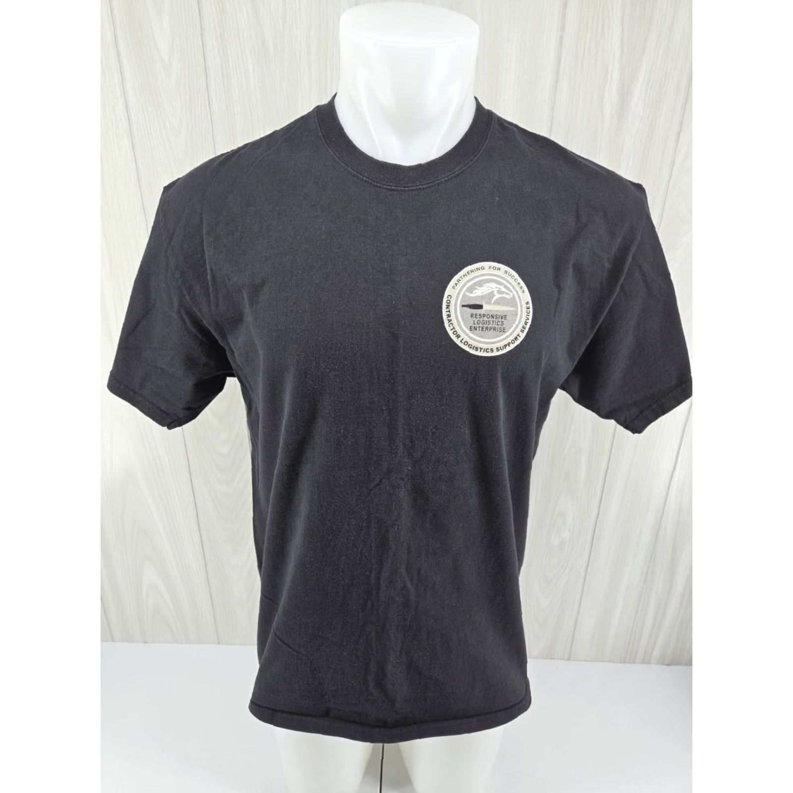 Port & Company Port & Company Responsive Logistics Enterprise Helicopter Mens T-Shirt Large Black Short Sleeve Shirt Size US L / EU 52-54 / 3 - 3 Thumbnail