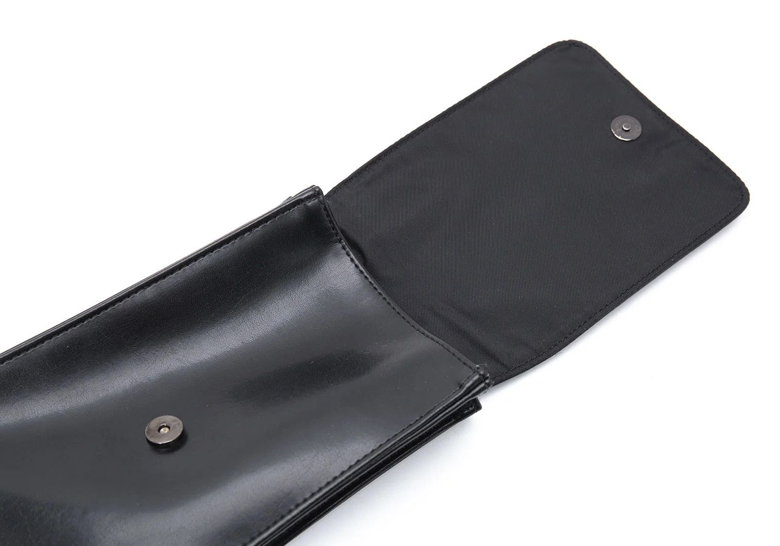 Jean Paul Gaultier Faux Leather Metal Plate Shoulder Bag in Black Size ONE SIZE - 10 Thumbnail