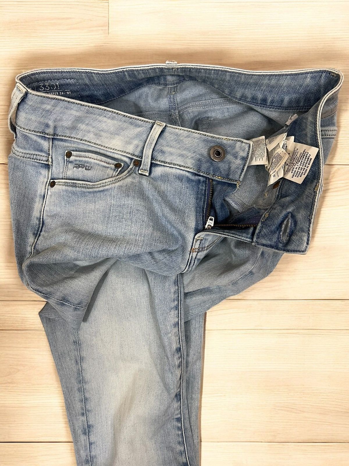 G-Star G-Star Raw 3301 Low Super Skinny jeans size W26 L32 Size 26" / US 2 / IT 38 - 5 Thumbnail