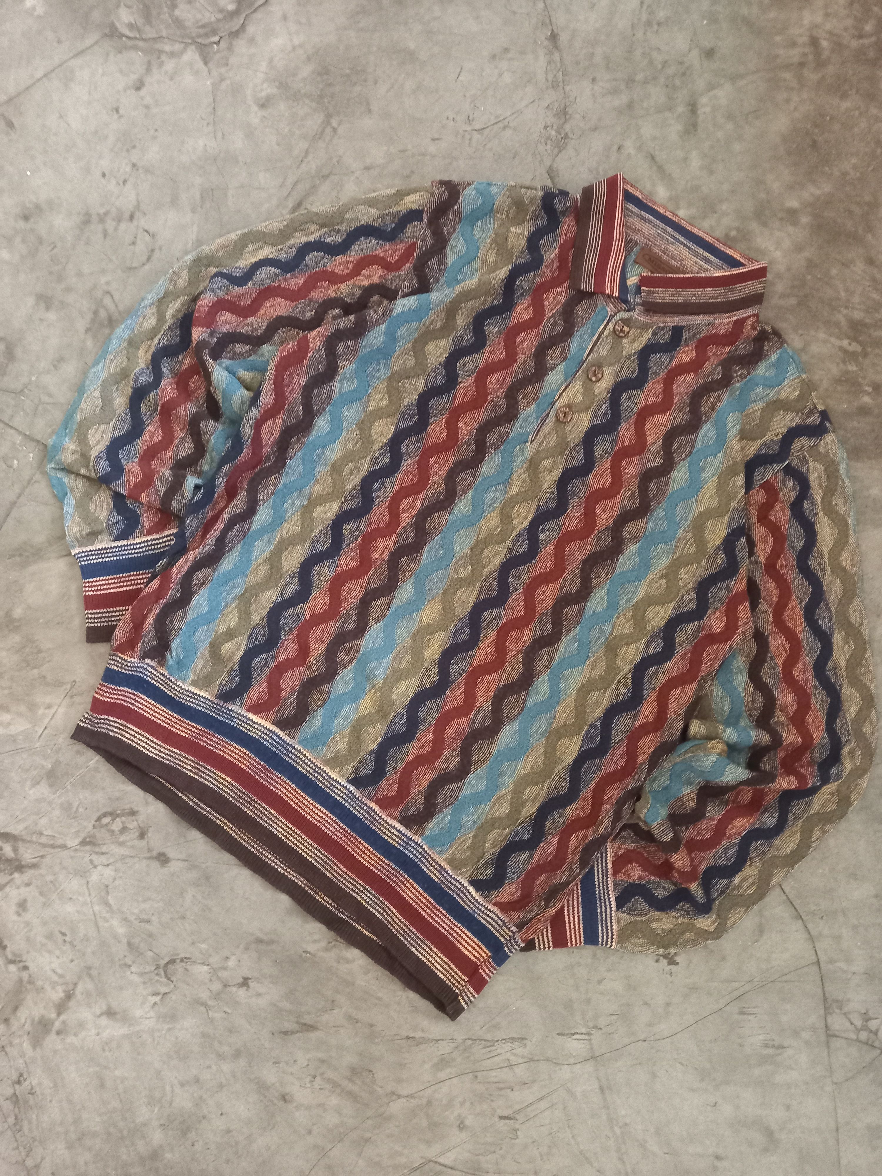 Missoni Vtg missoni knitwear 3D art Coogi Size US L / EU 52-54 / 3 - 2 Thumbnail