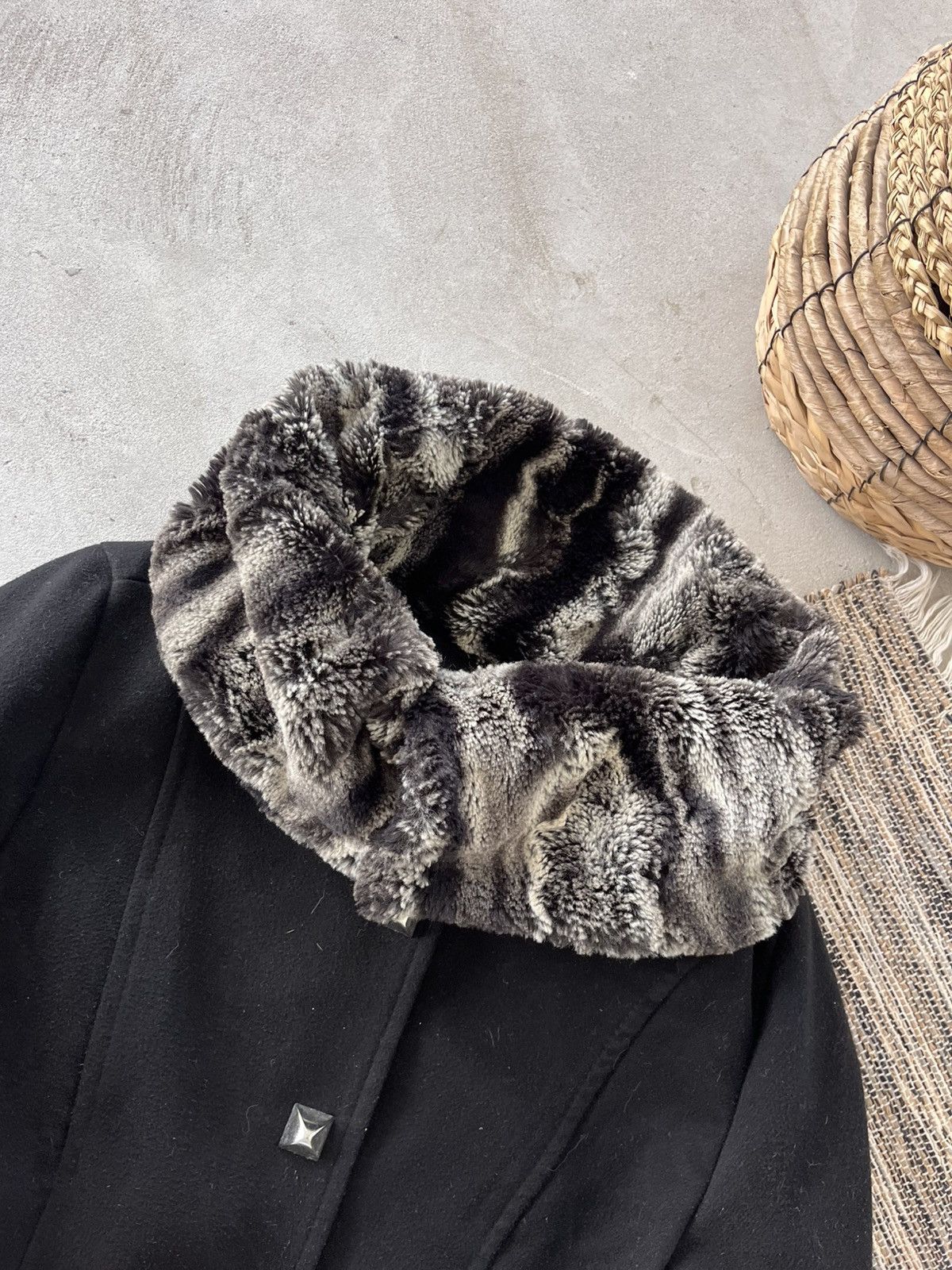 Philipp Plein Vintage Philipp Plein Wool Jacket Fur Collar Gothic Luxury Size M / US 6-8 / IT 42-44 - 5 Thumbnail