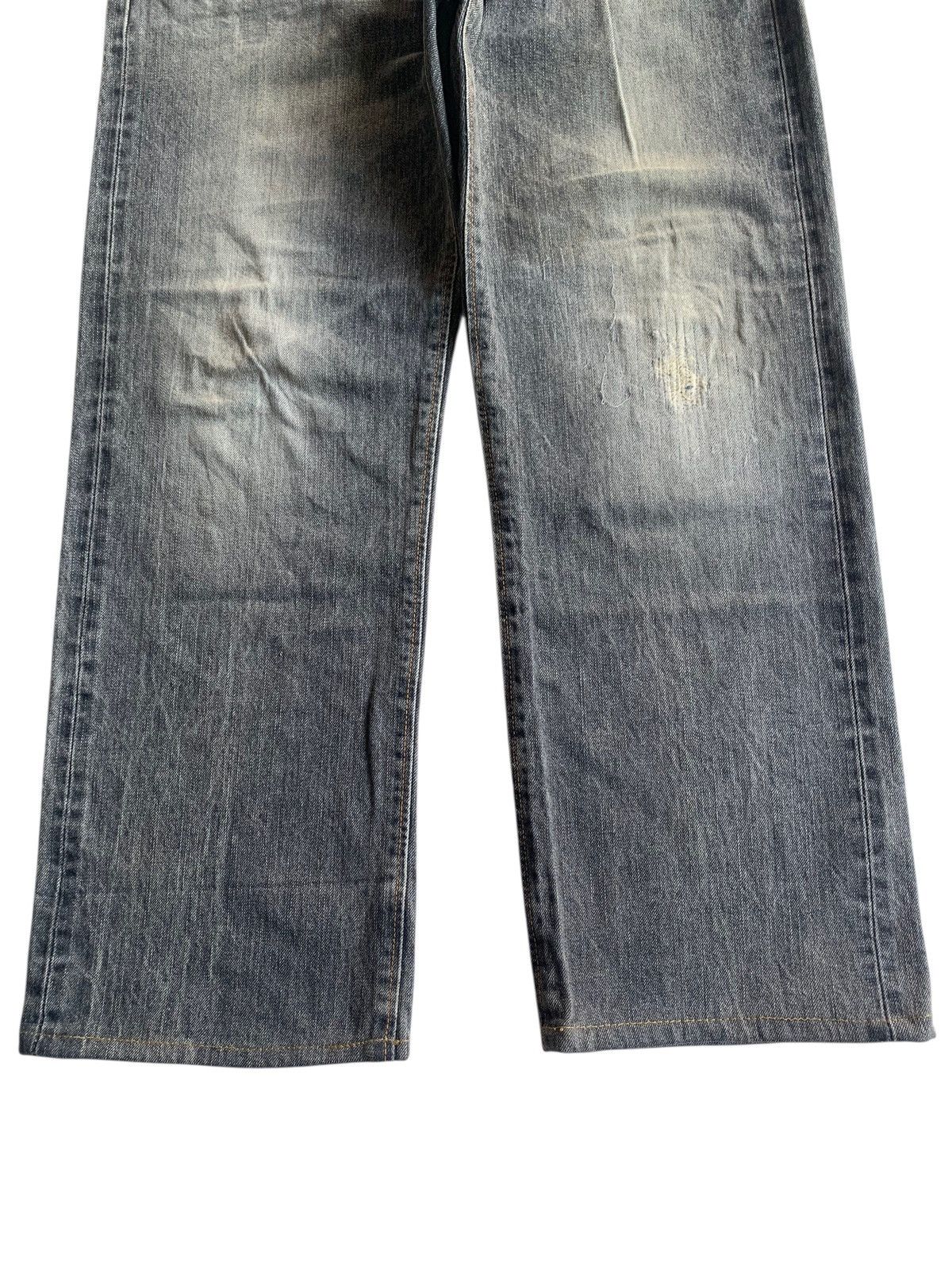 Edwin VINTAGE EDWIN 505Z SELVEDGE FADED & RUSTY DISTRESSED DENIM Size US 31 - 7 Thumbnail