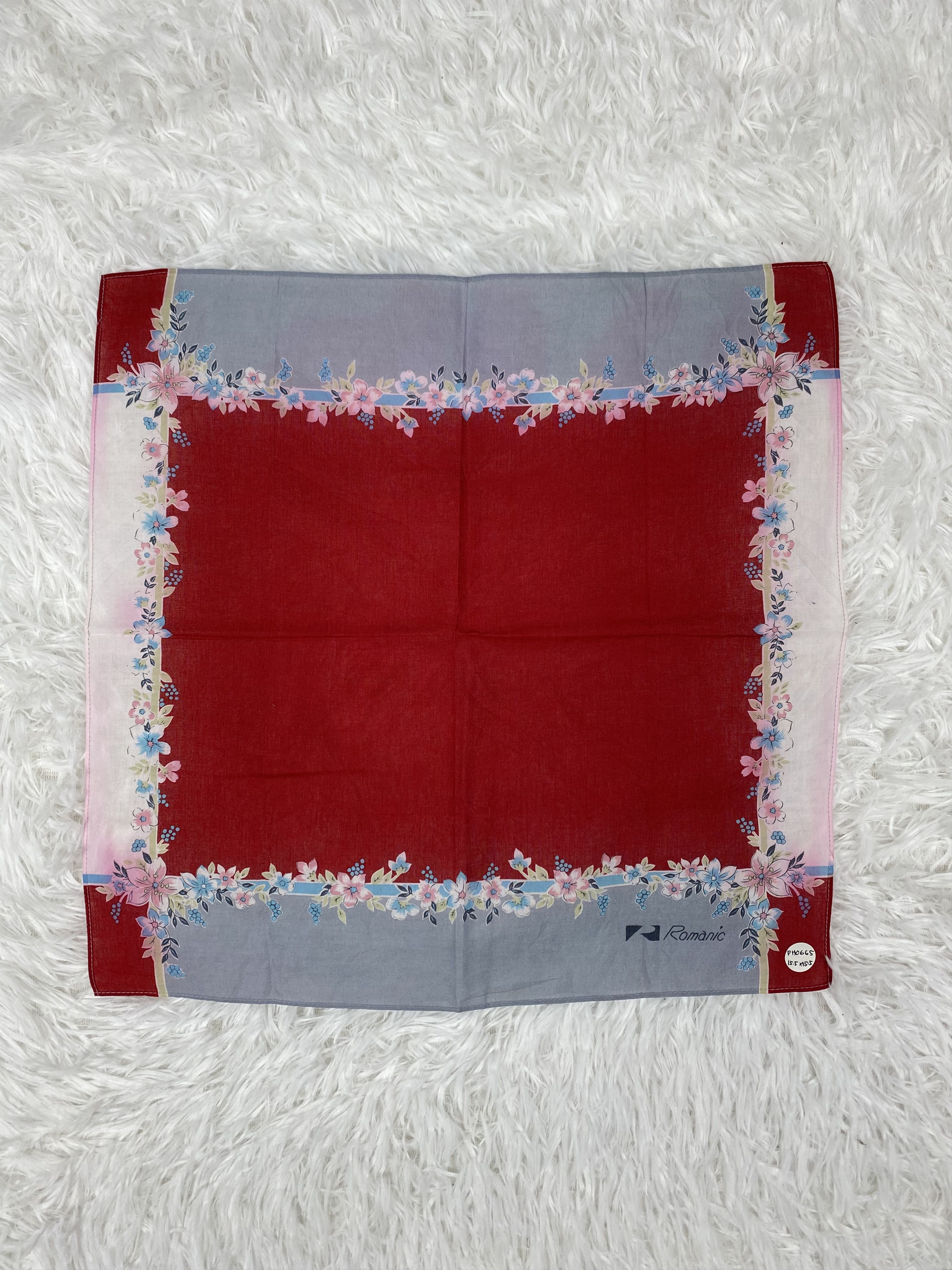Vintage Vintage Romanic Handkerchief Neckerchief PH0665 Size ONE SIZE - 3 Thumbnail