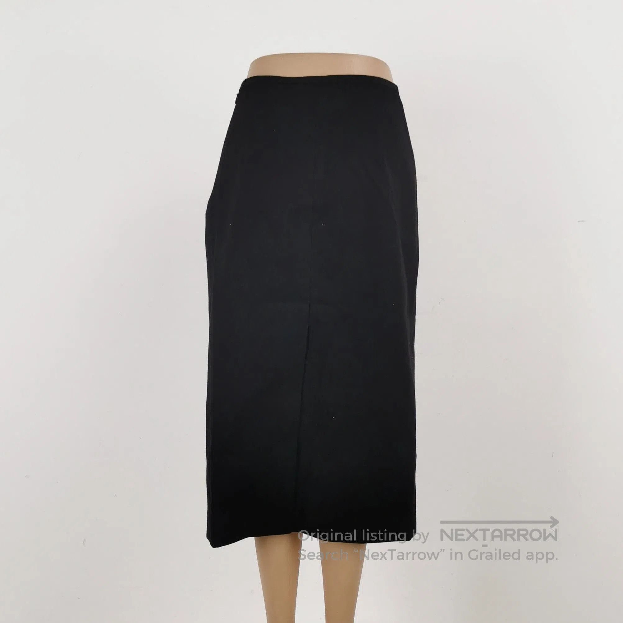 Prada Prada Wool Black Midi Skirt Size 38 . Size 37" - 2 Thumbnail
