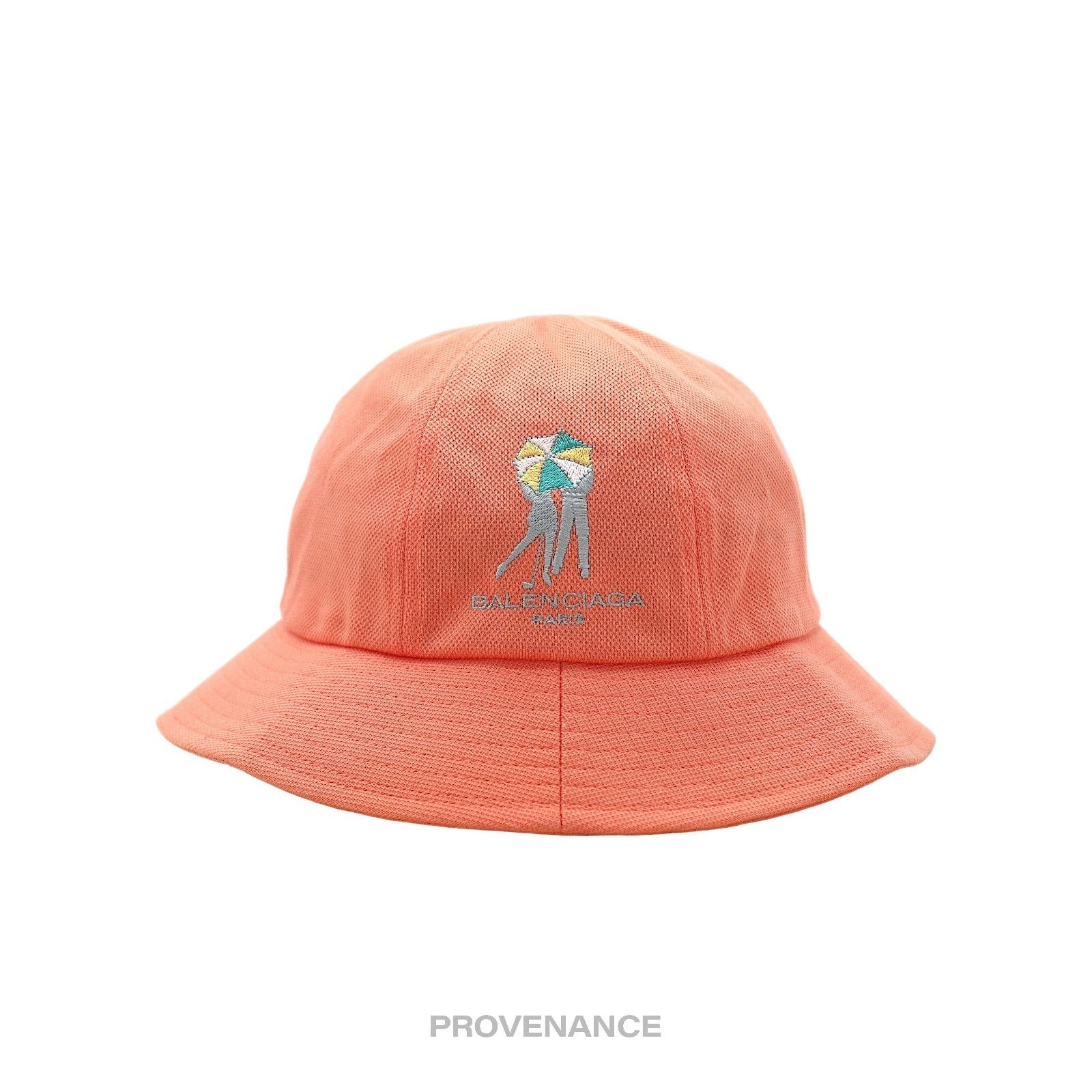 Balenciaga 🔴 Balenciaga Embroidered Logo Bucket Hat - Peach Size ONE SIZE - 1 Thumbnail