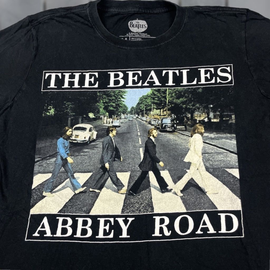Vintage The Beatles Shirt Men Adult Medium Black Abbey Road Album Graphic M Band Tee Mens Size US M / EU 48-50 / 2 - 1 Thumbnail