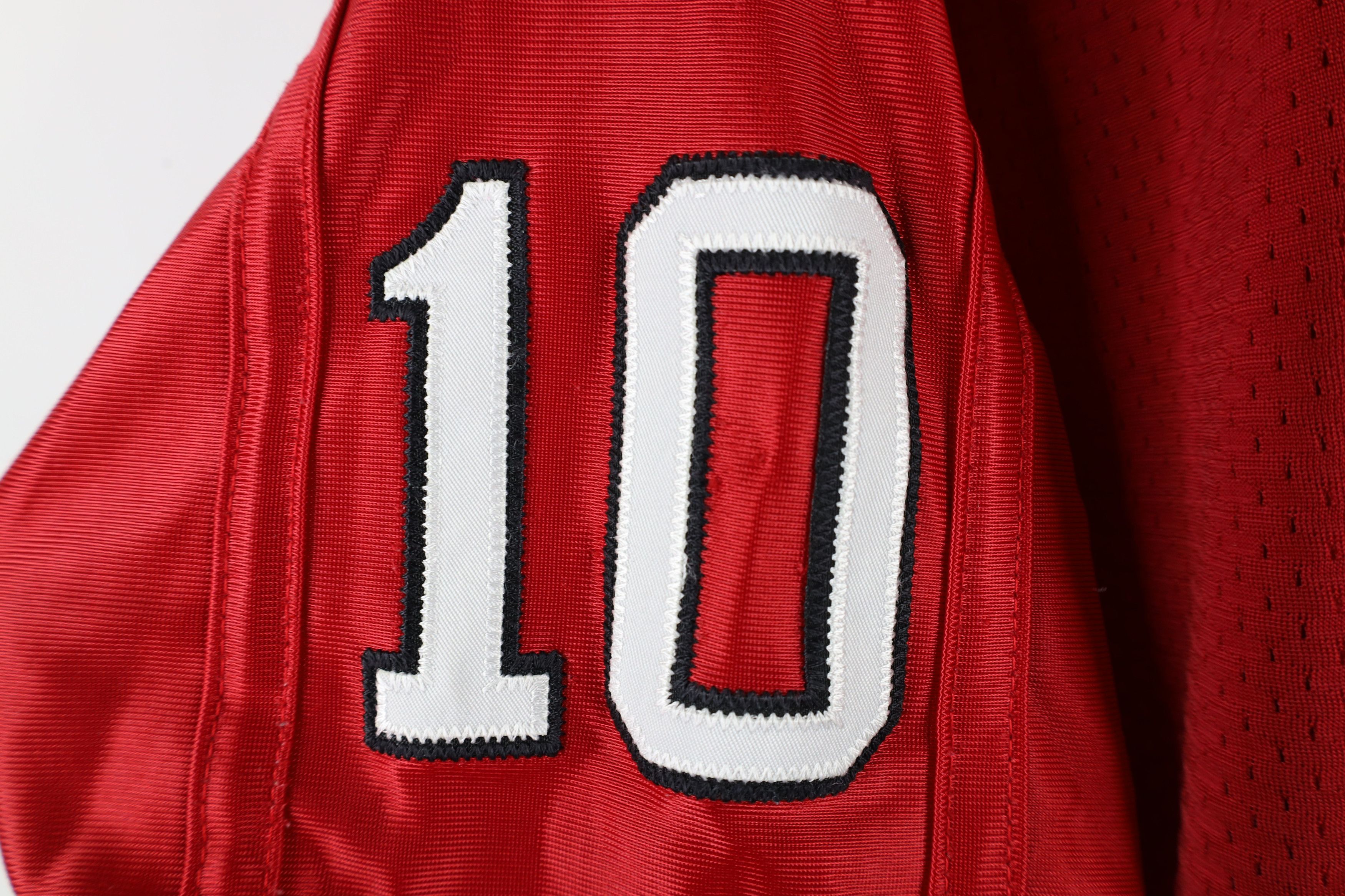Vintage Vintage Y2K Indiana University Football Jersey Red #10 Size US XL / EU 56 / 4 - 10 Thumbnail