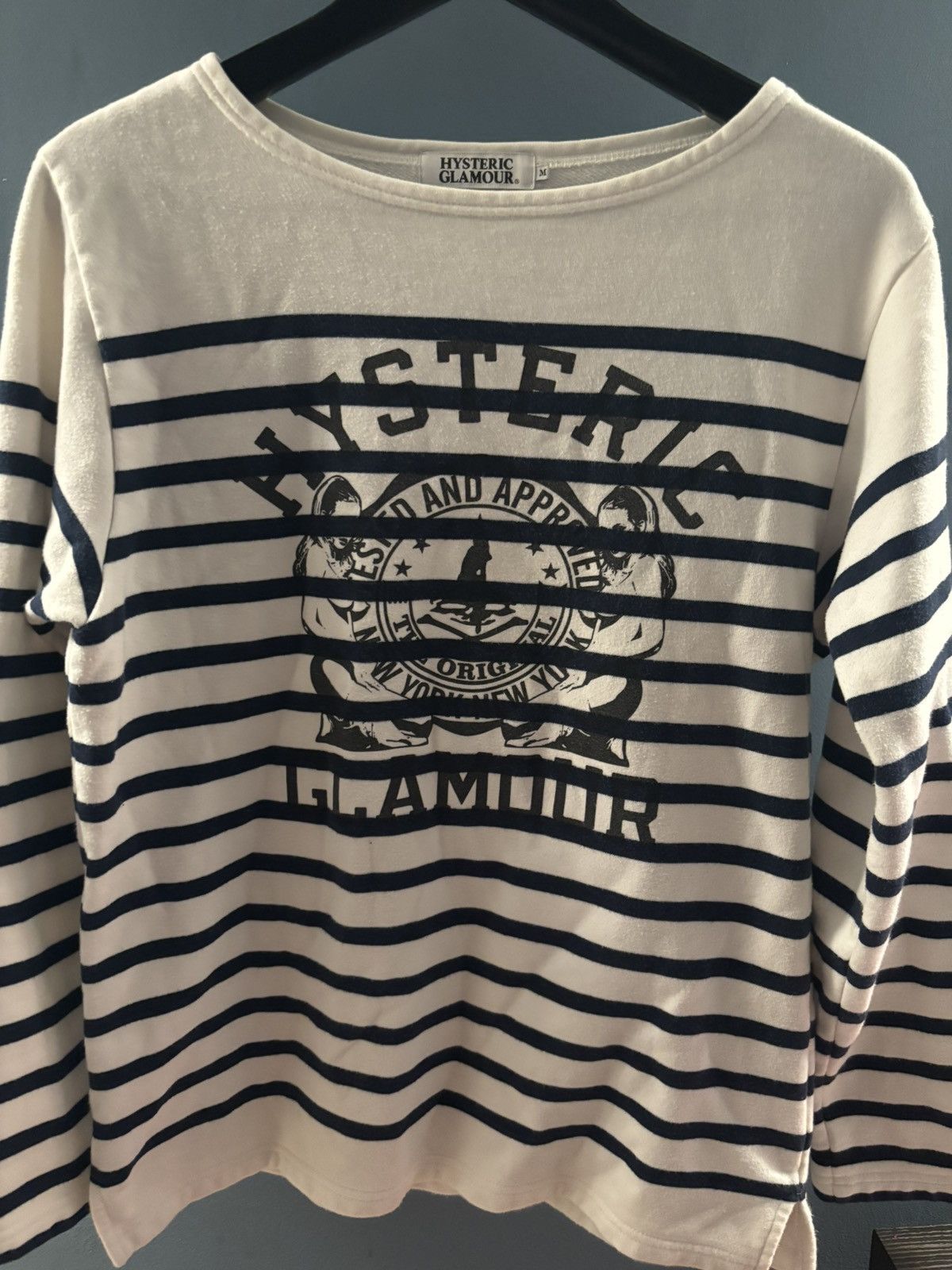 Hysteric glamour striped sweatshirt