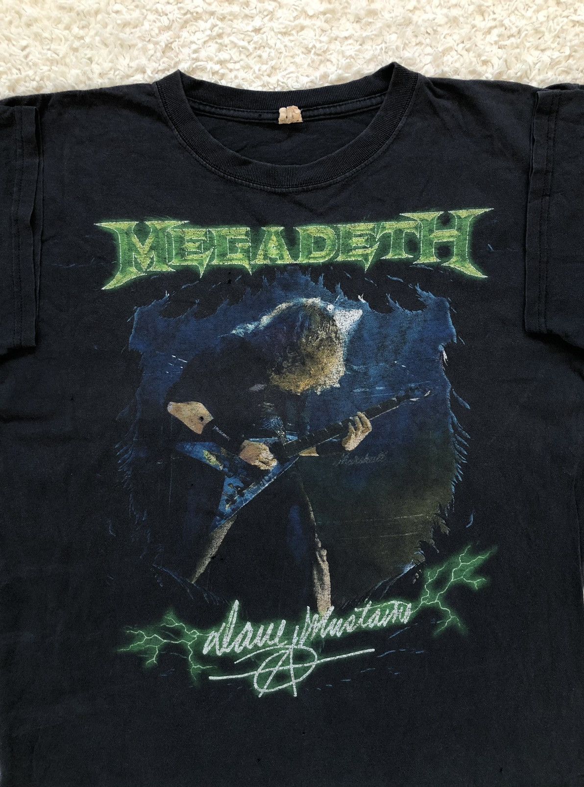 Vintage Tshirt Meeadeth Dave Mustaine Vintage 90’s Size US L / EU 52-54 / 3 - 3 Thumbnail
