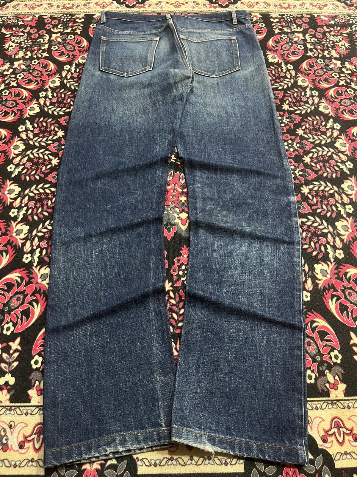 A.P.C. × Kanye West Vintage A.P.C Cure Blue Faded Washed Straight Tapered Jeans Size US 30 / EU 46 - 2 Thumbnail