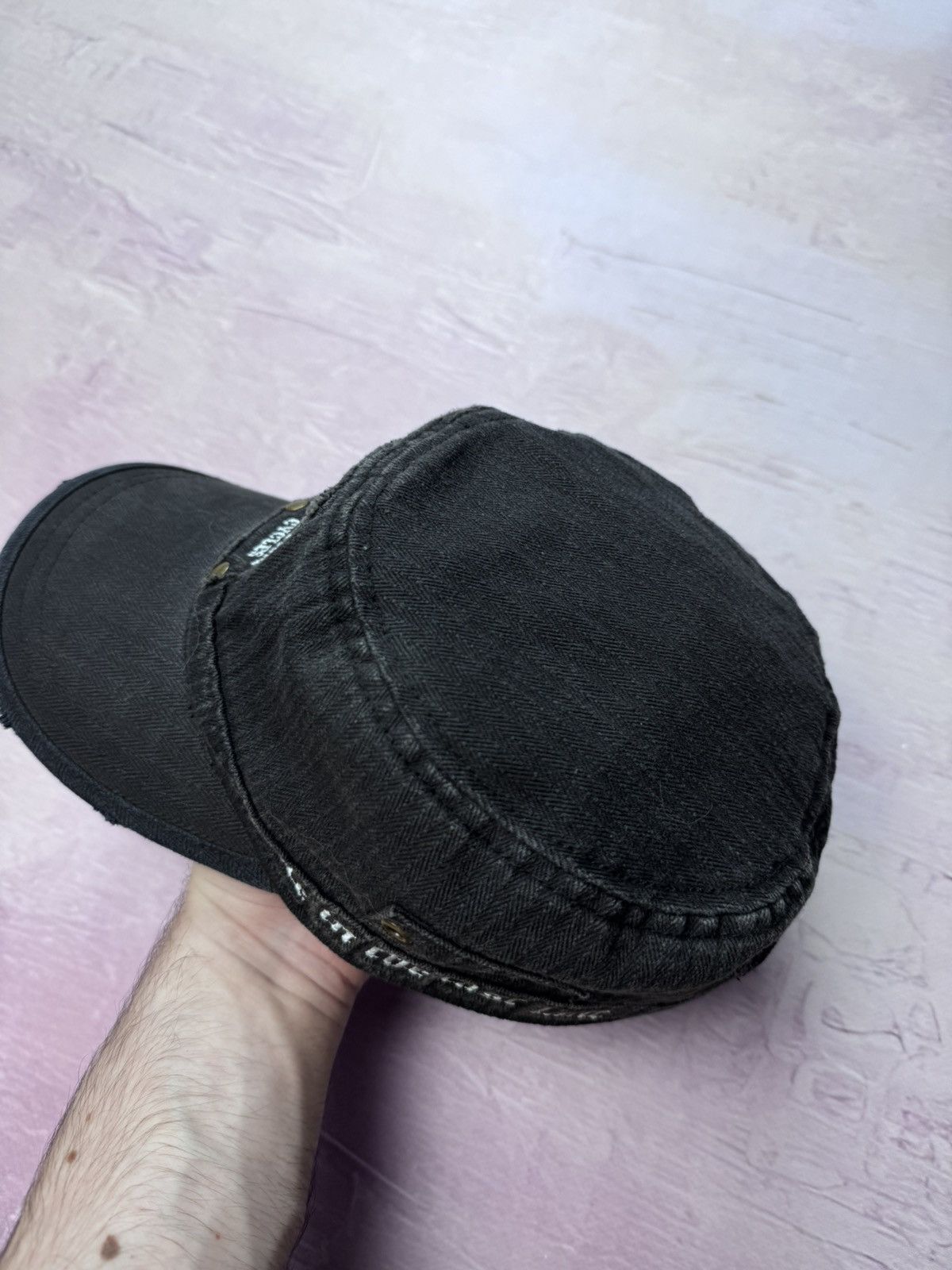 Harley Davidson × Vintage Wallz hardcore cycles bike west coast choppers style cap hat Size ONE SIZE - 4 Thumbnail