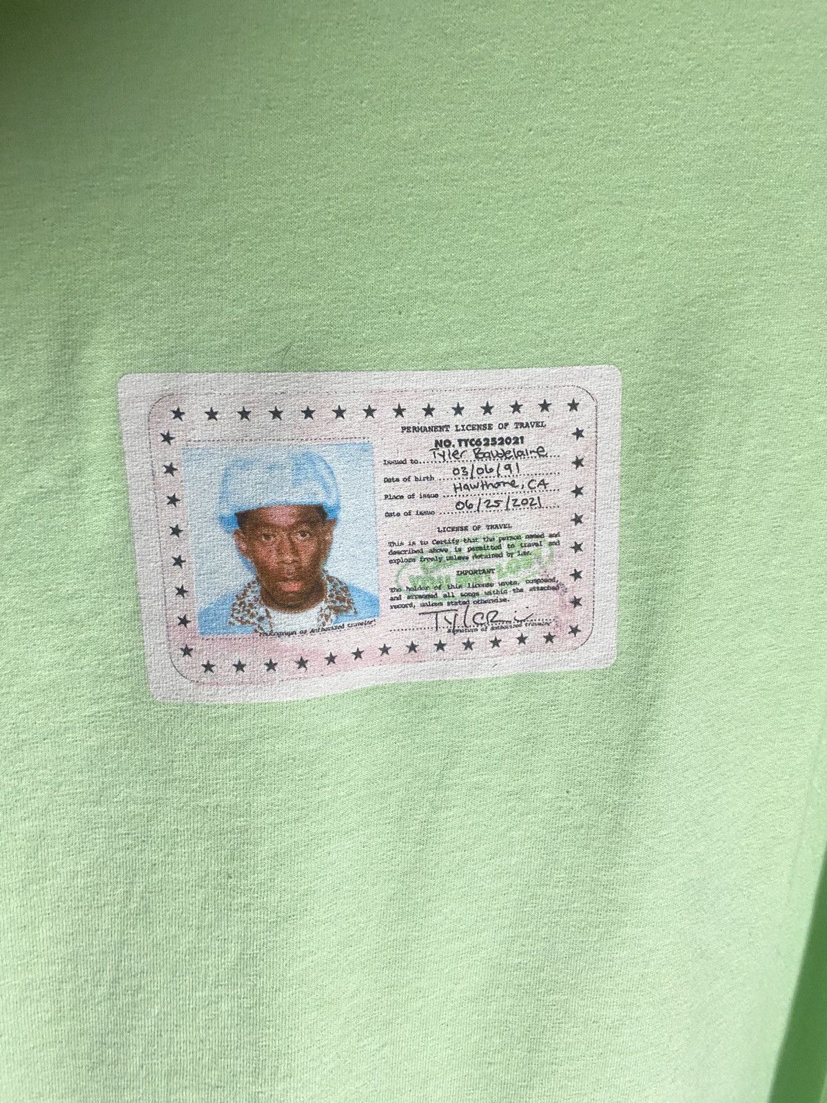 Golf Wang × Golf le Fleur × Tyler The Creator Mint Green Call Me If You Get Lost Shirt Size US XL / EU 56 / 4 - 2 Thumbnail