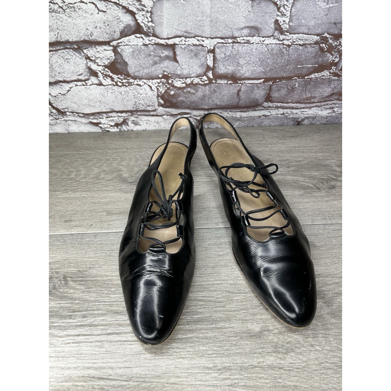 Salvatore Ferragamo Salvatore Ferragamo Boutique Black Patent Leather Pumps Shoe Size US 9 / IT 39 - 3 Thumbnail