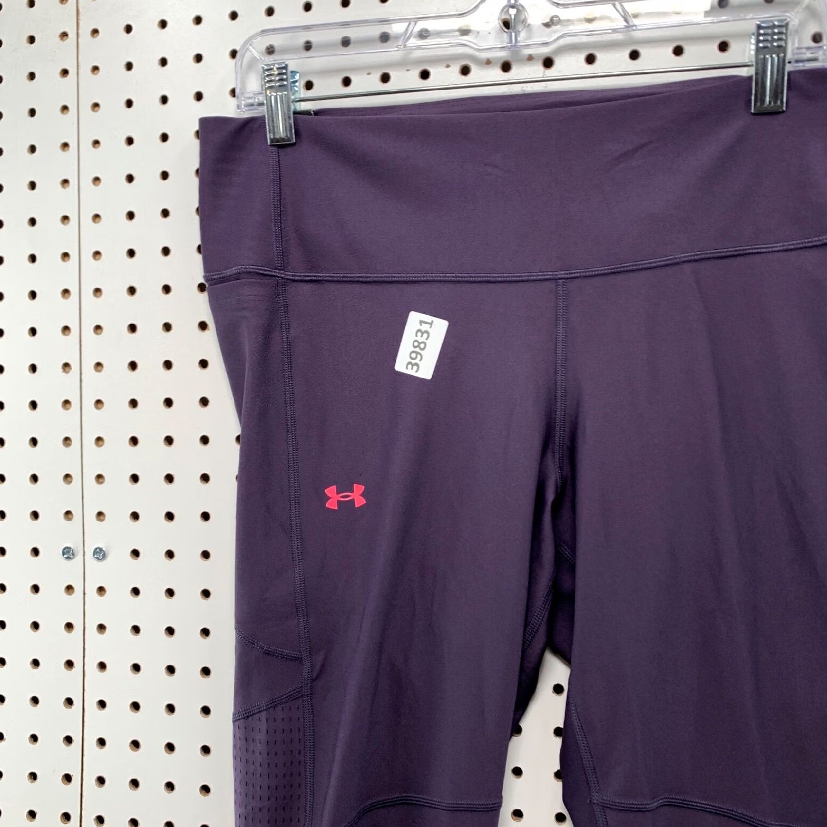 Under Armour Under Armour Compression Leggings Womens XL Purple High Rise 32x23 Workout Activewear Shaping, Leggings, Athleti c Size 40" / US 18 - 6 Thumbnail