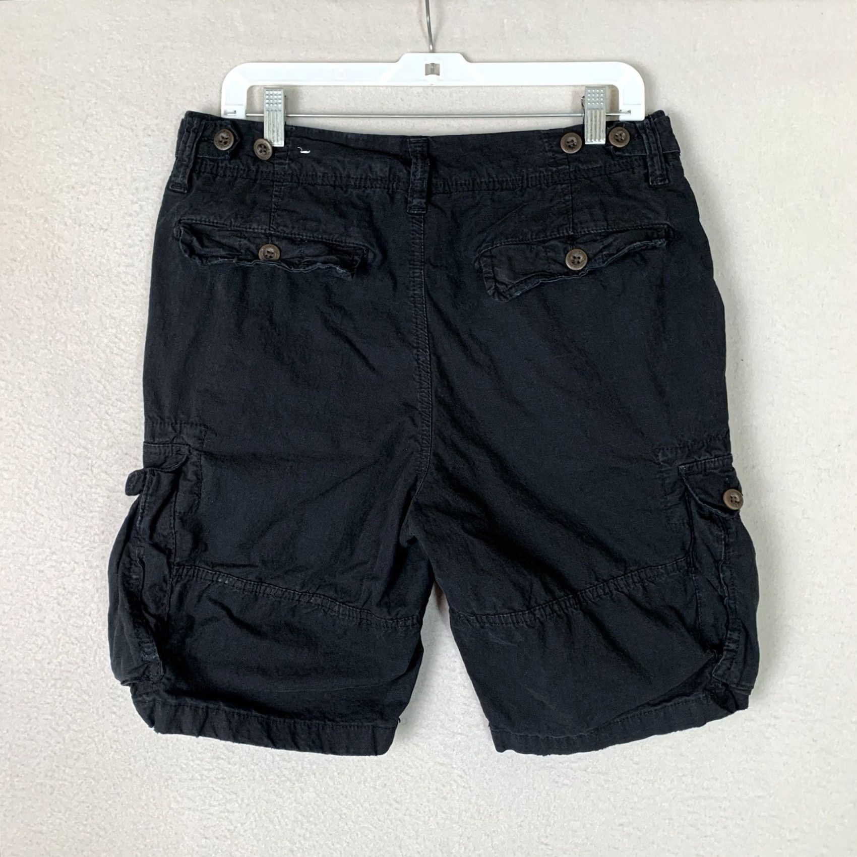 American Eagle Outfitters VINTAGE American Eagle Cargo Shorts Mens 32 Black Next Level Flex Pockets Outdoor Preppy Size US 32 / EU 48 - 2 Thumbnail