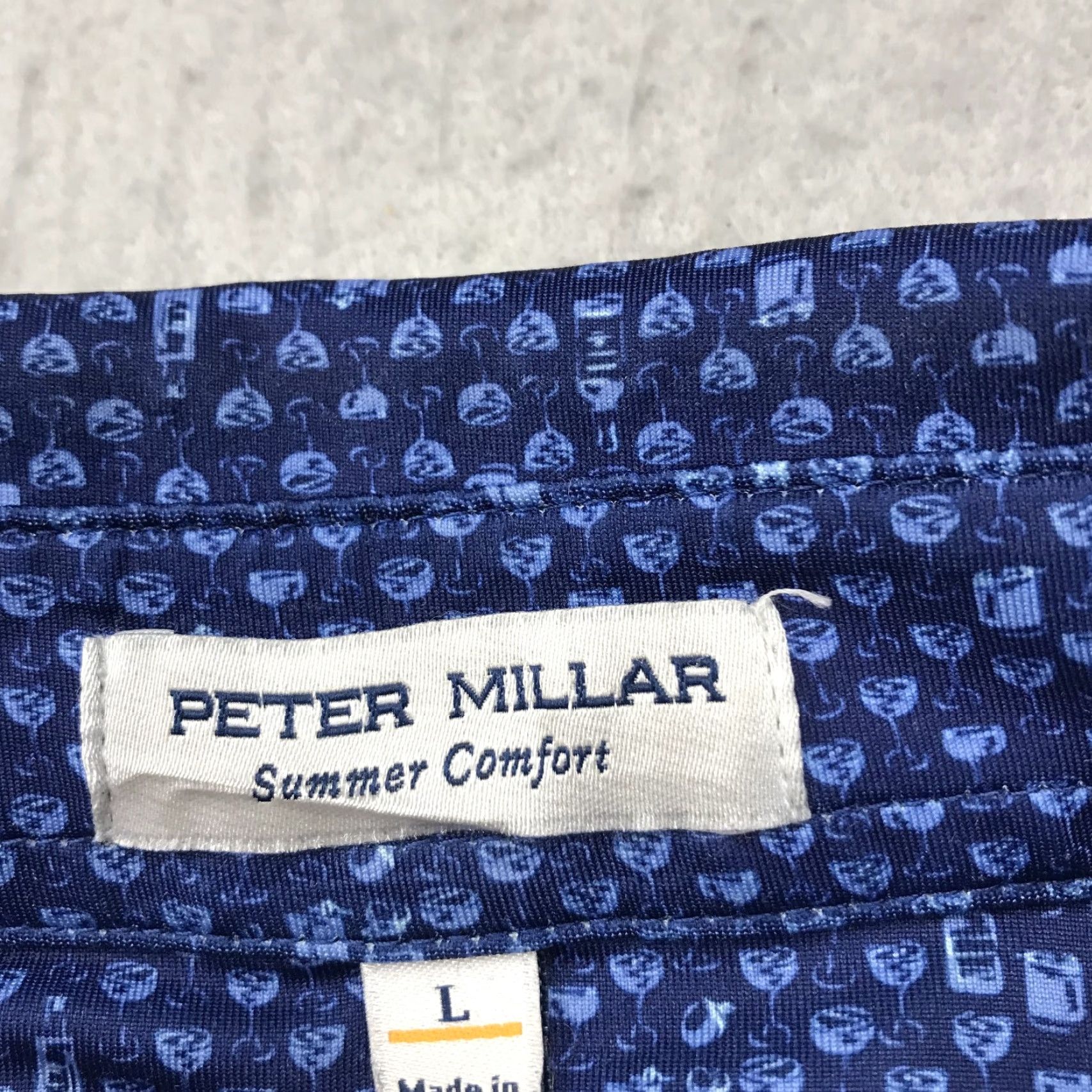 Peter Millar Peter Millar Polo Shirt Mens Large Blue Golf Summer Comfort Beach Battle Size US L / EU 52-54 / 3 - 4 Thumbnail