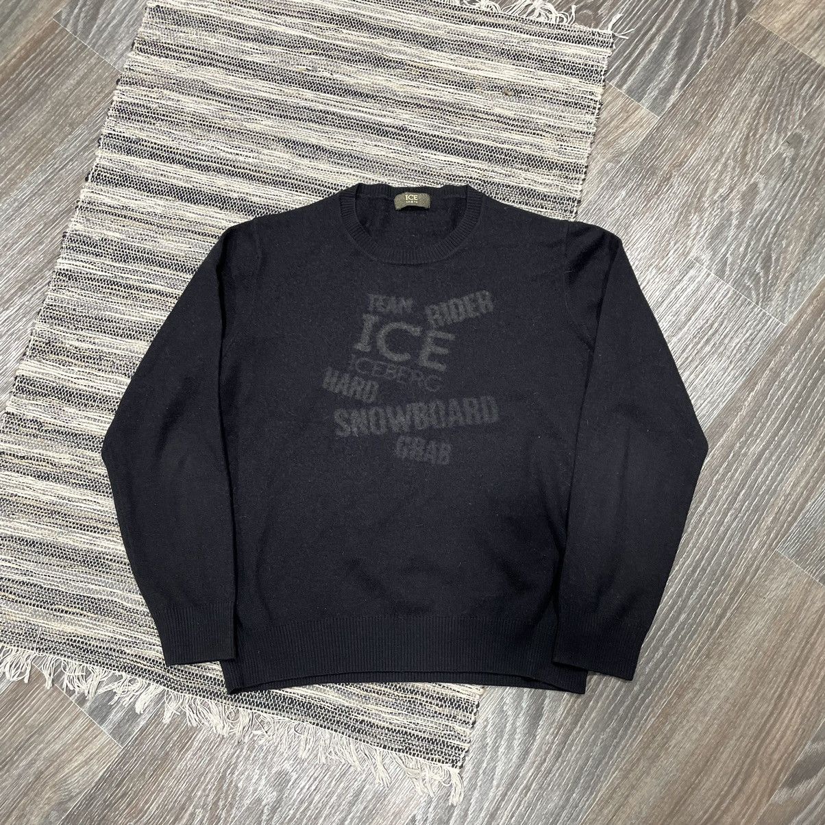 Iceberg × Luxury × Vintage Iceberg 90s vintage sweater wool 