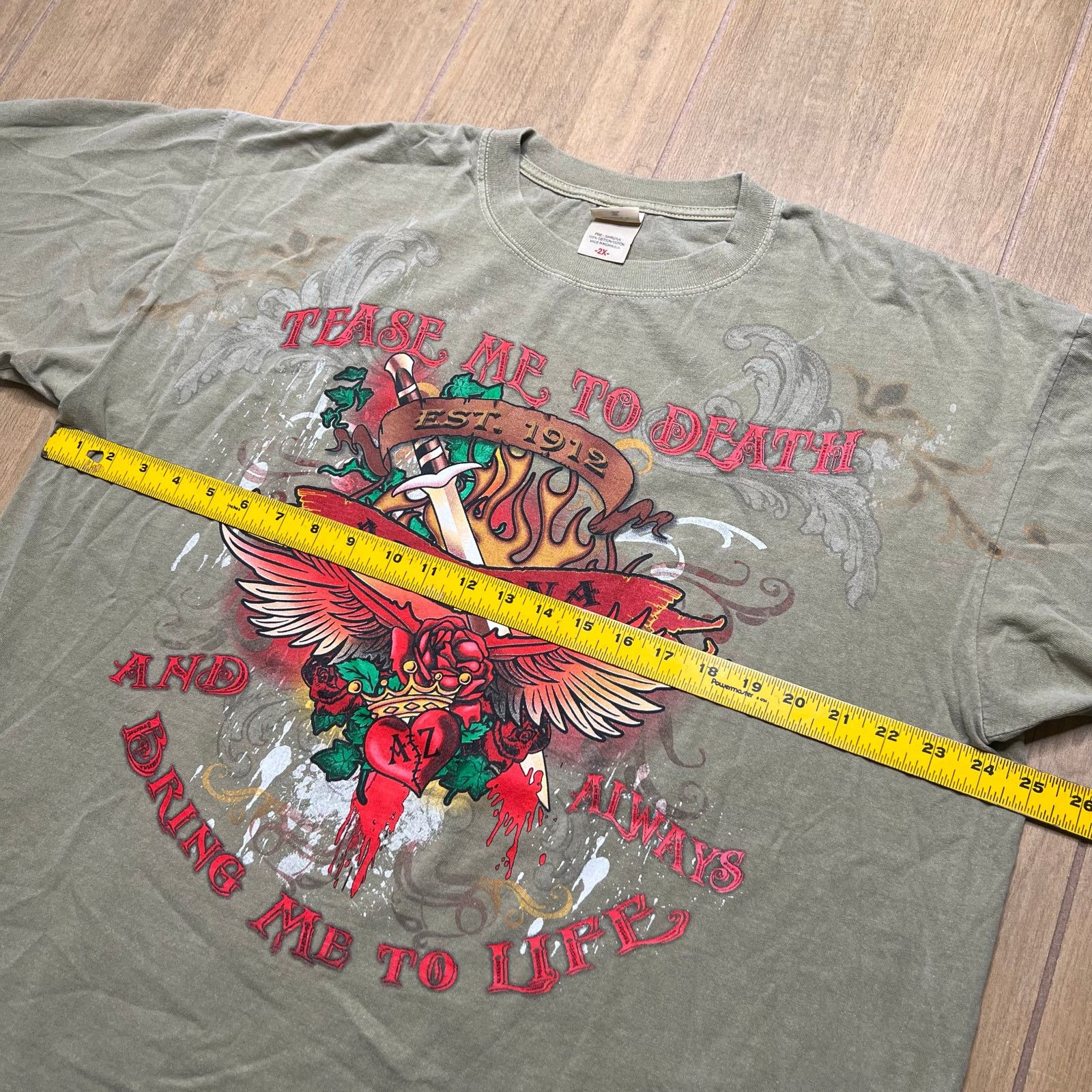 Vintage Vintage Arizona brand graphic t-shirt Men Sz 2XL Rose Hearth Size US XXL / EU 58 / 5 - 6 Thumbnail
