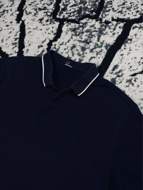 Fred Perry Fred Perry navy blue polo shirt with logo L Size US L / EU 52-54 / 3 - 3 Thumbnail